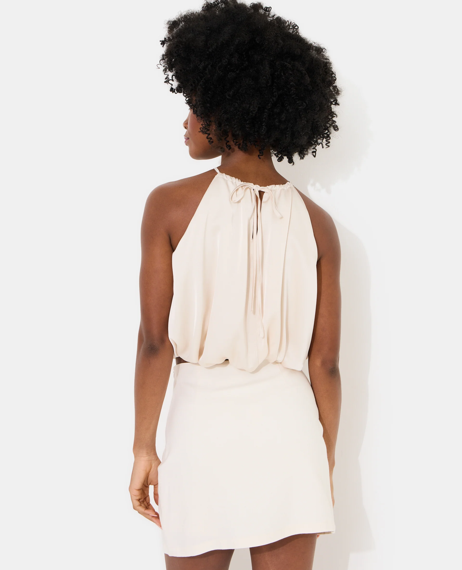 Top boule en satin avec détail bijou - Image 6