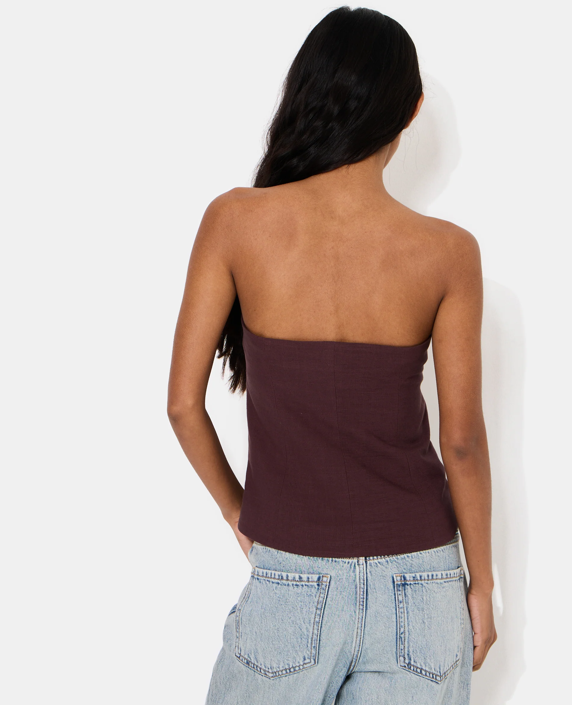 Top bustier avec boutons fantaisie - Image 6