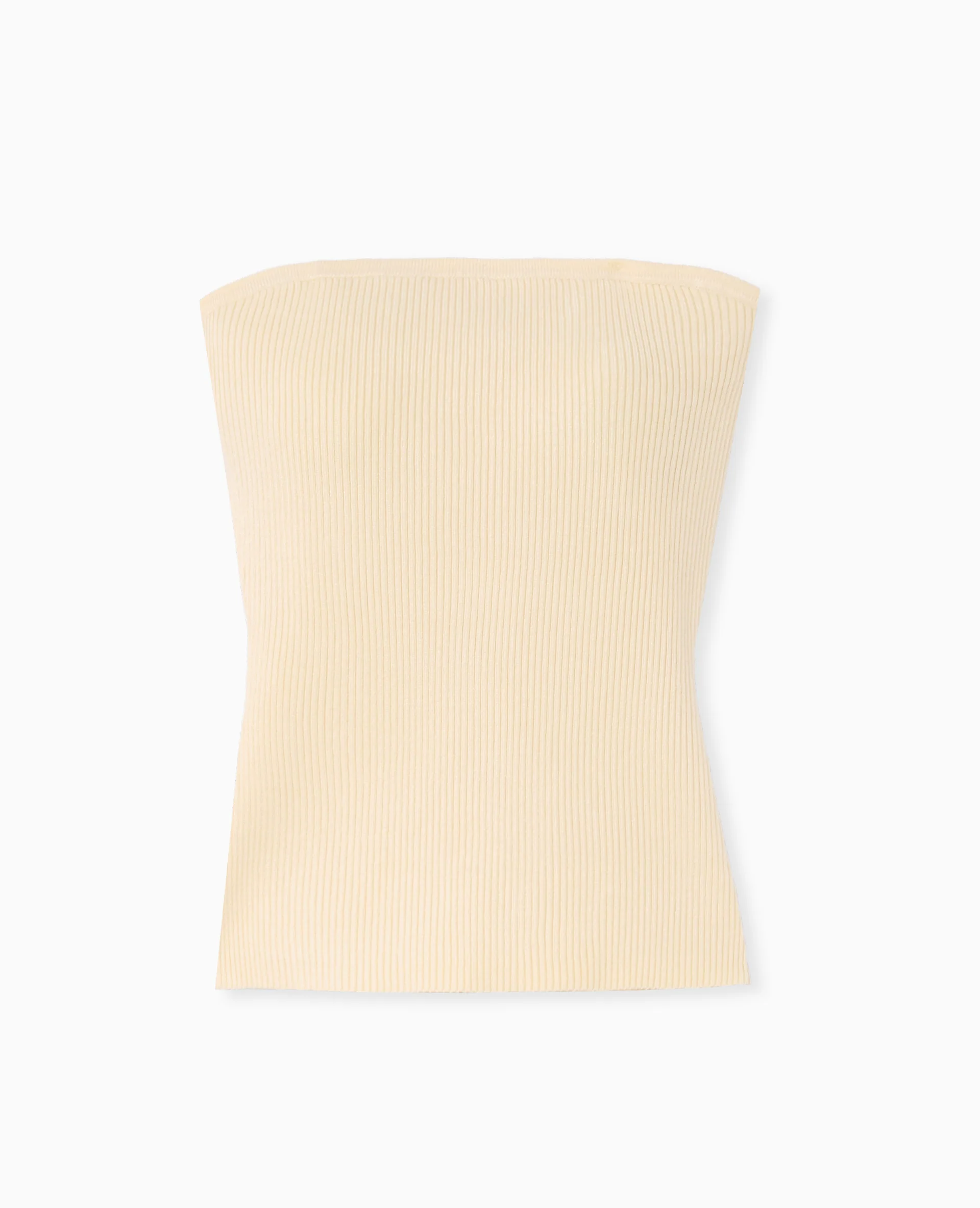 Top bustier en maille côtelée - Image 4