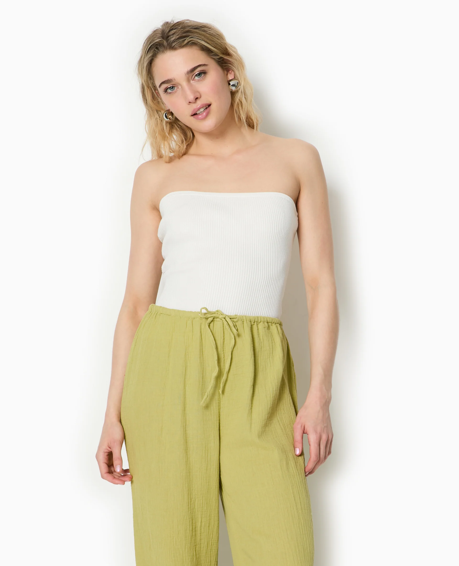 Top bustier en maille côtelée - Image 5