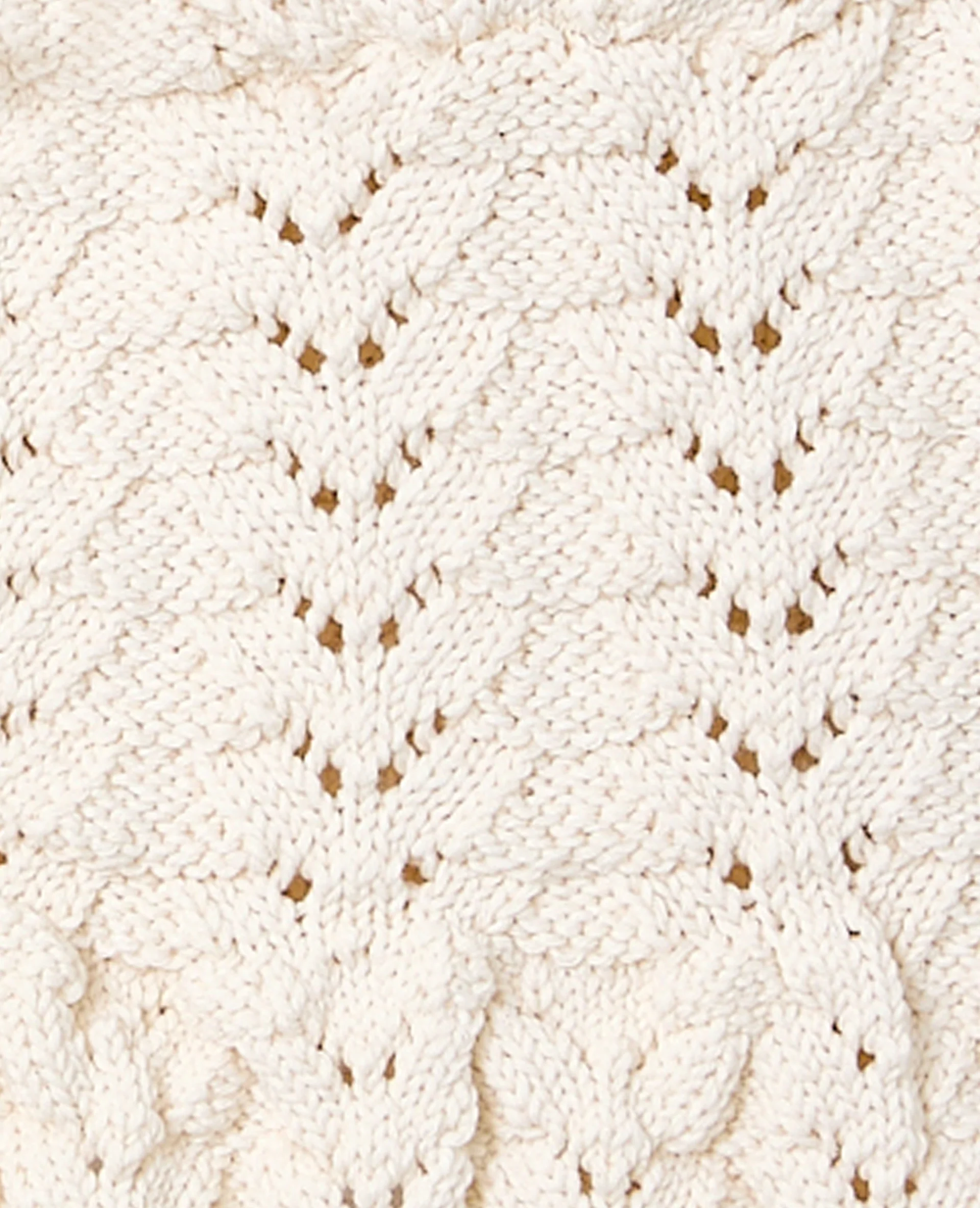 Top court en maille ajourée effet crochet avec laçage - Image 7