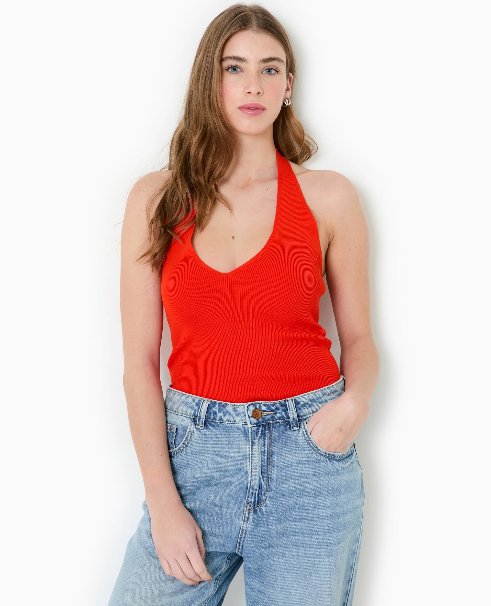 Top dos-nu en maille - Image 5