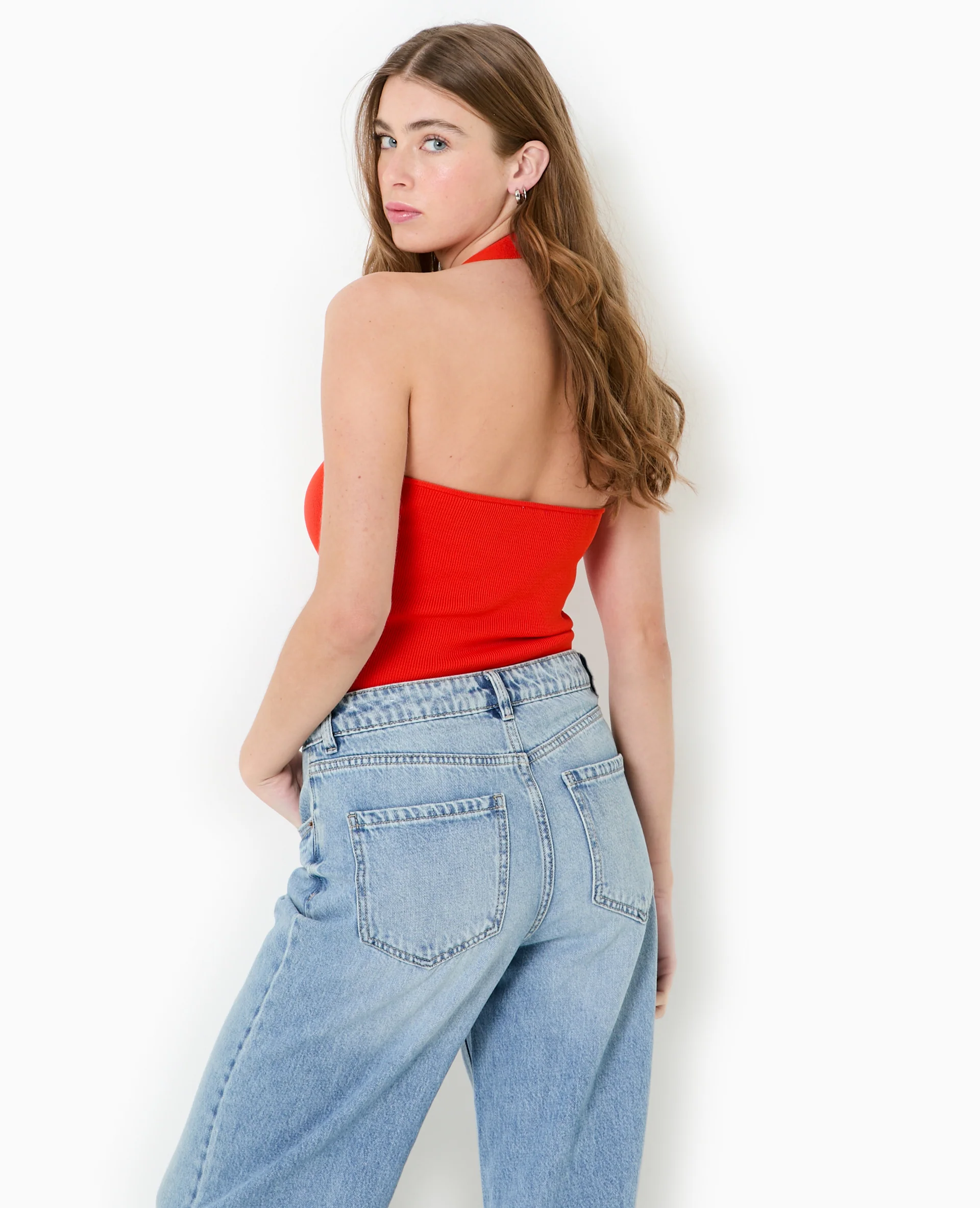 Top dos-nu en maille - Image 6