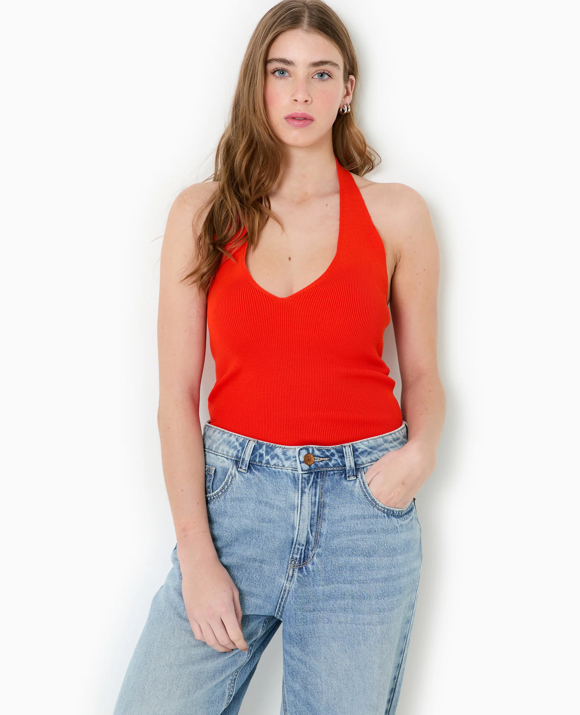 Top dos-nu en maille - Image 7