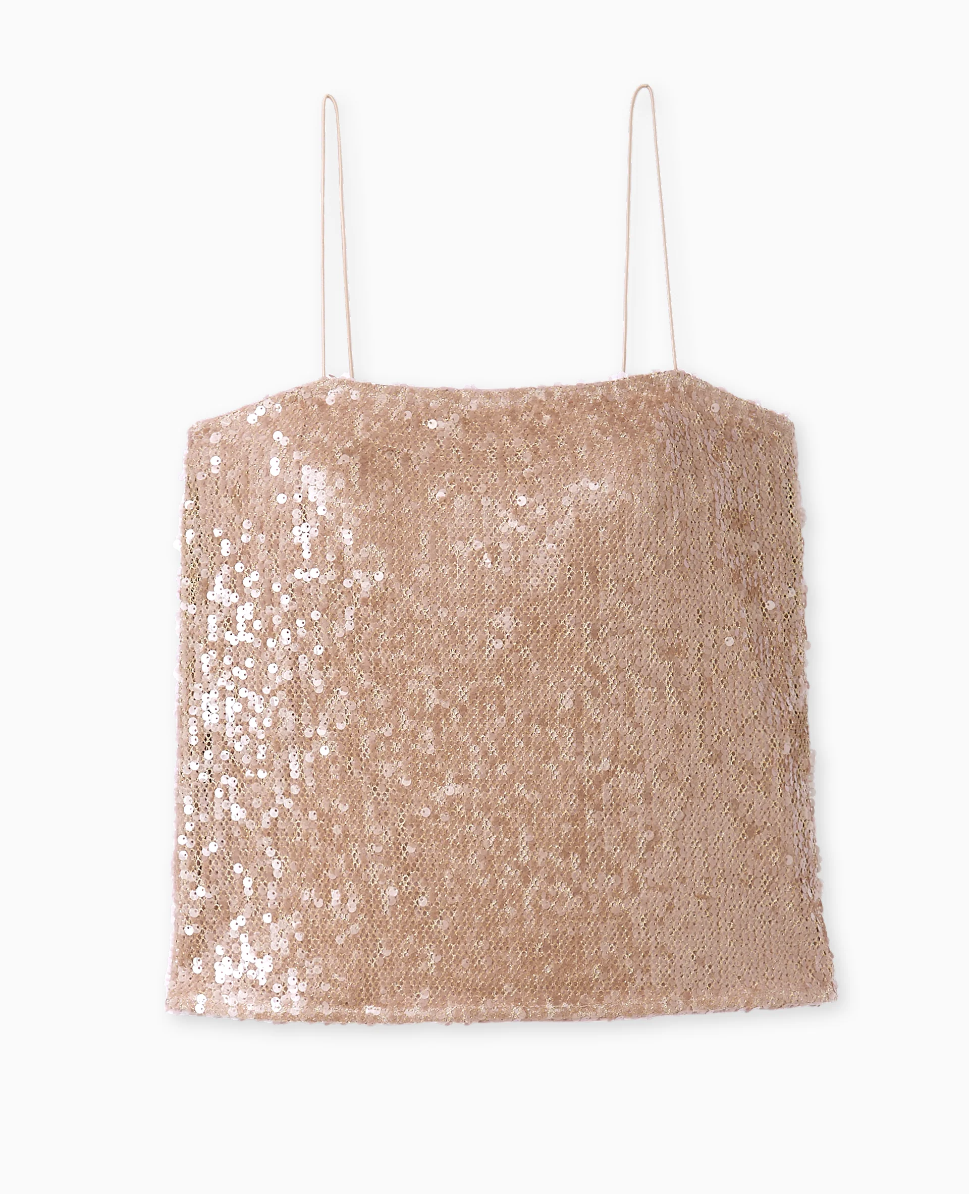 Top dos ouvert en maille ajourée avec sequins - Image 4