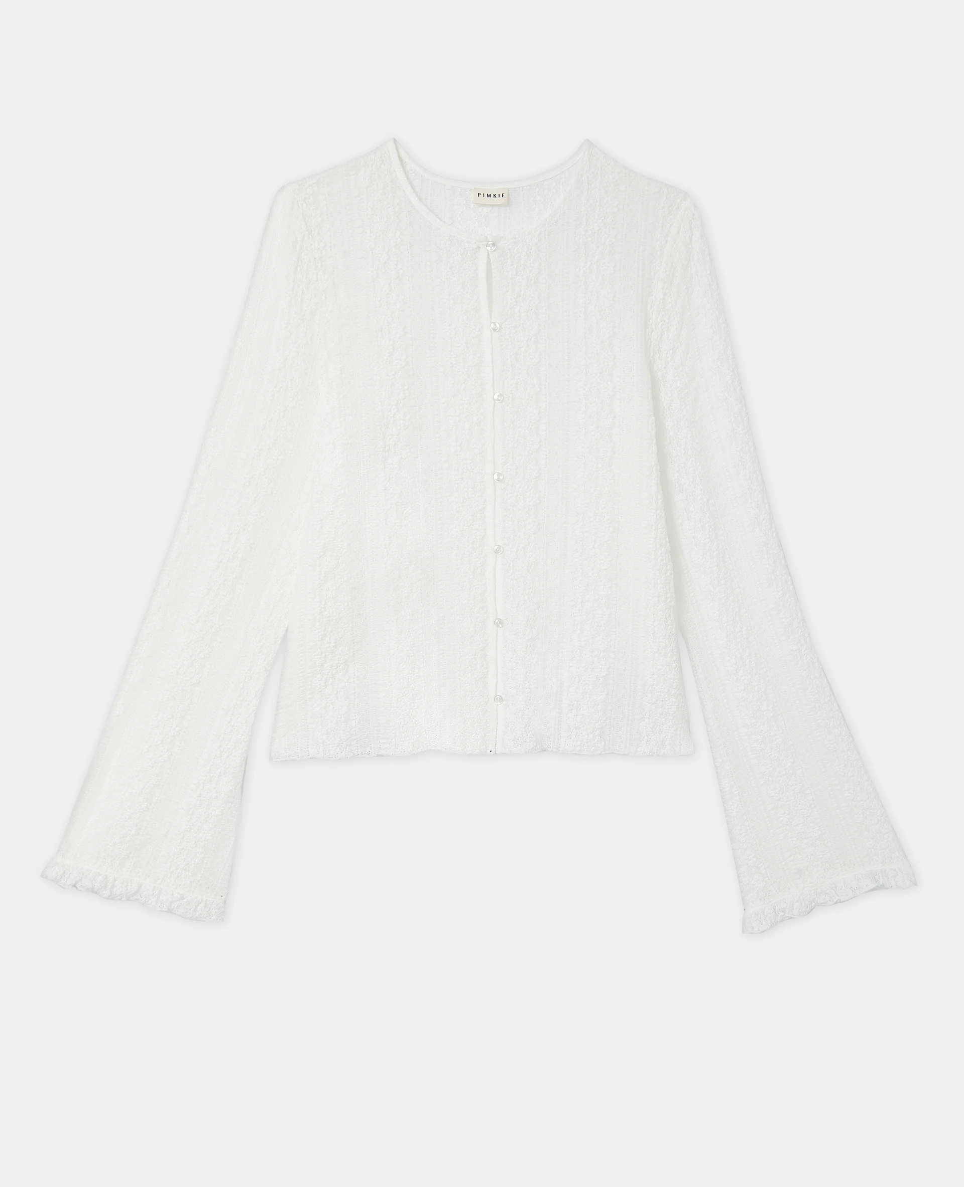 Top en dentelle avec manches flare - Image 4