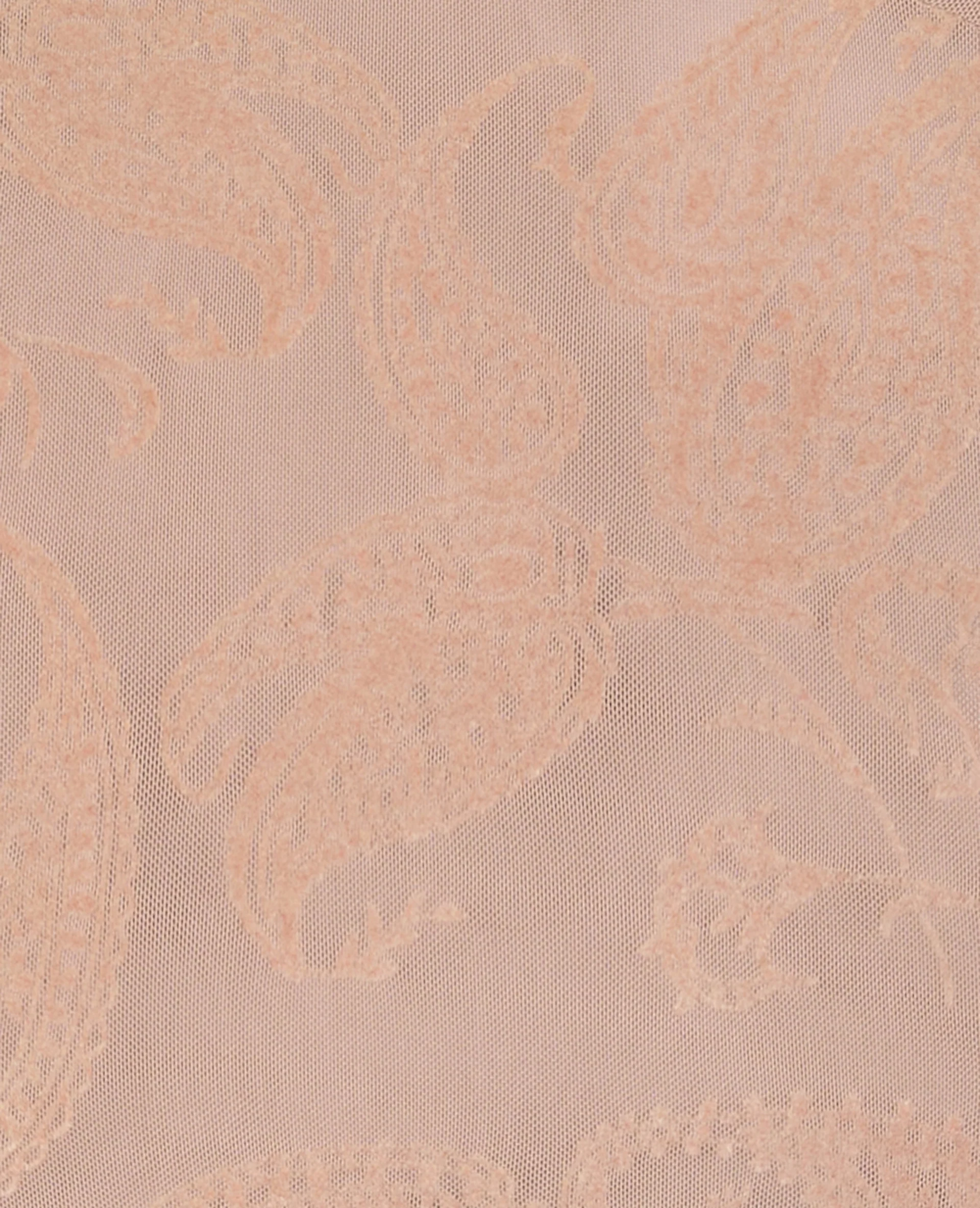 Top en résille avec motif cachemire en velours - Image 7