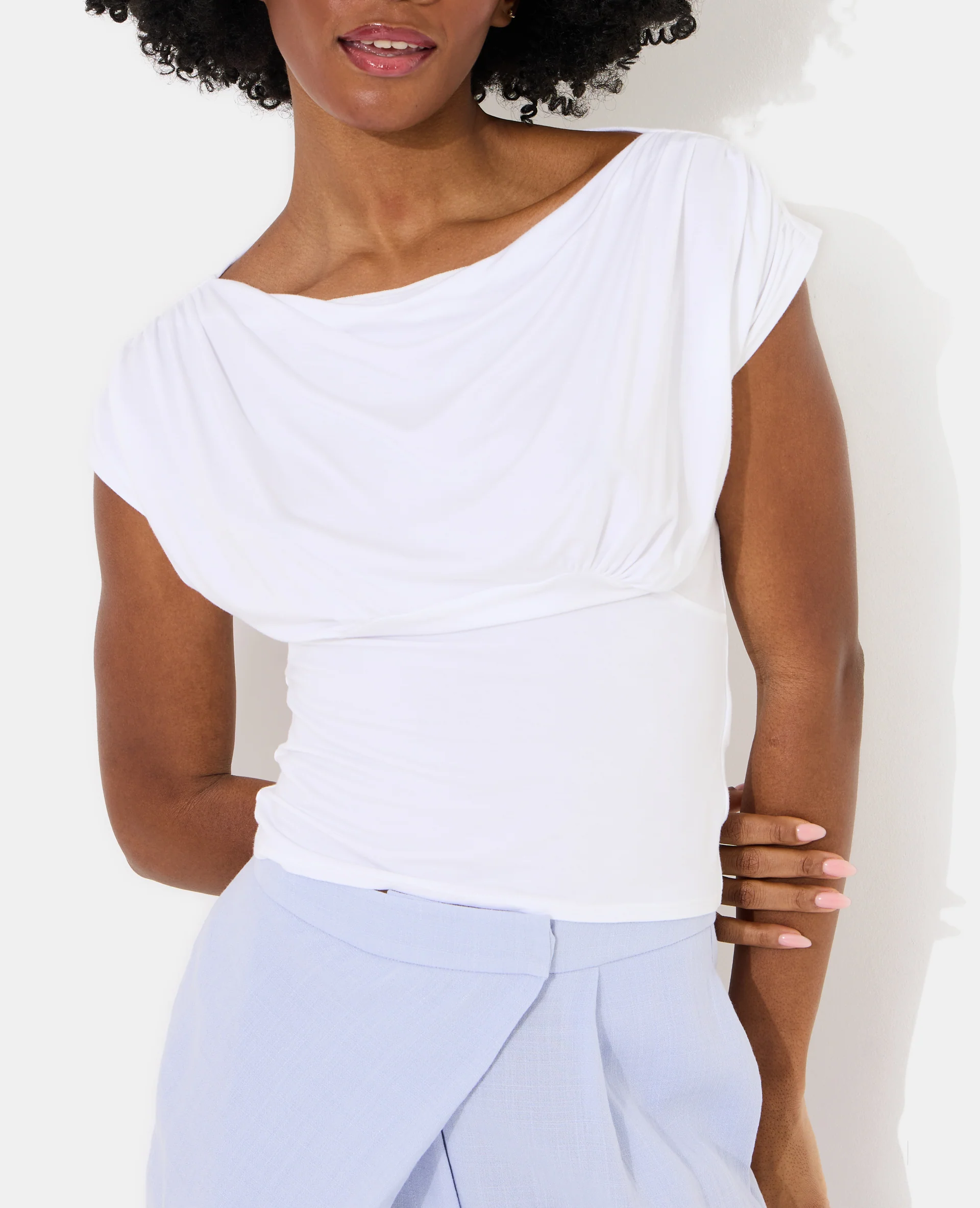 Top fluide avec drapé - Image 5