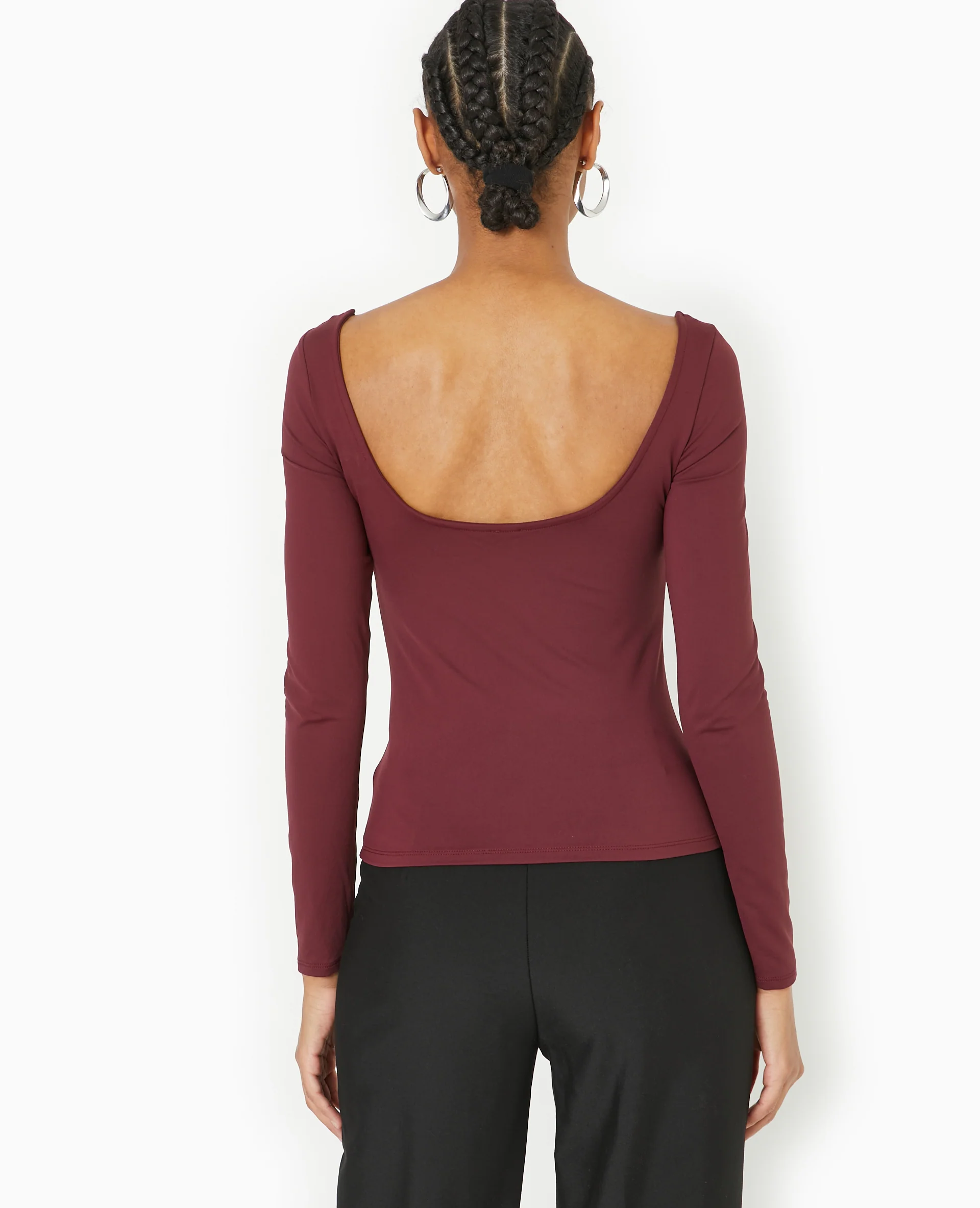 Top manches longues encolure danseuse - Image 6