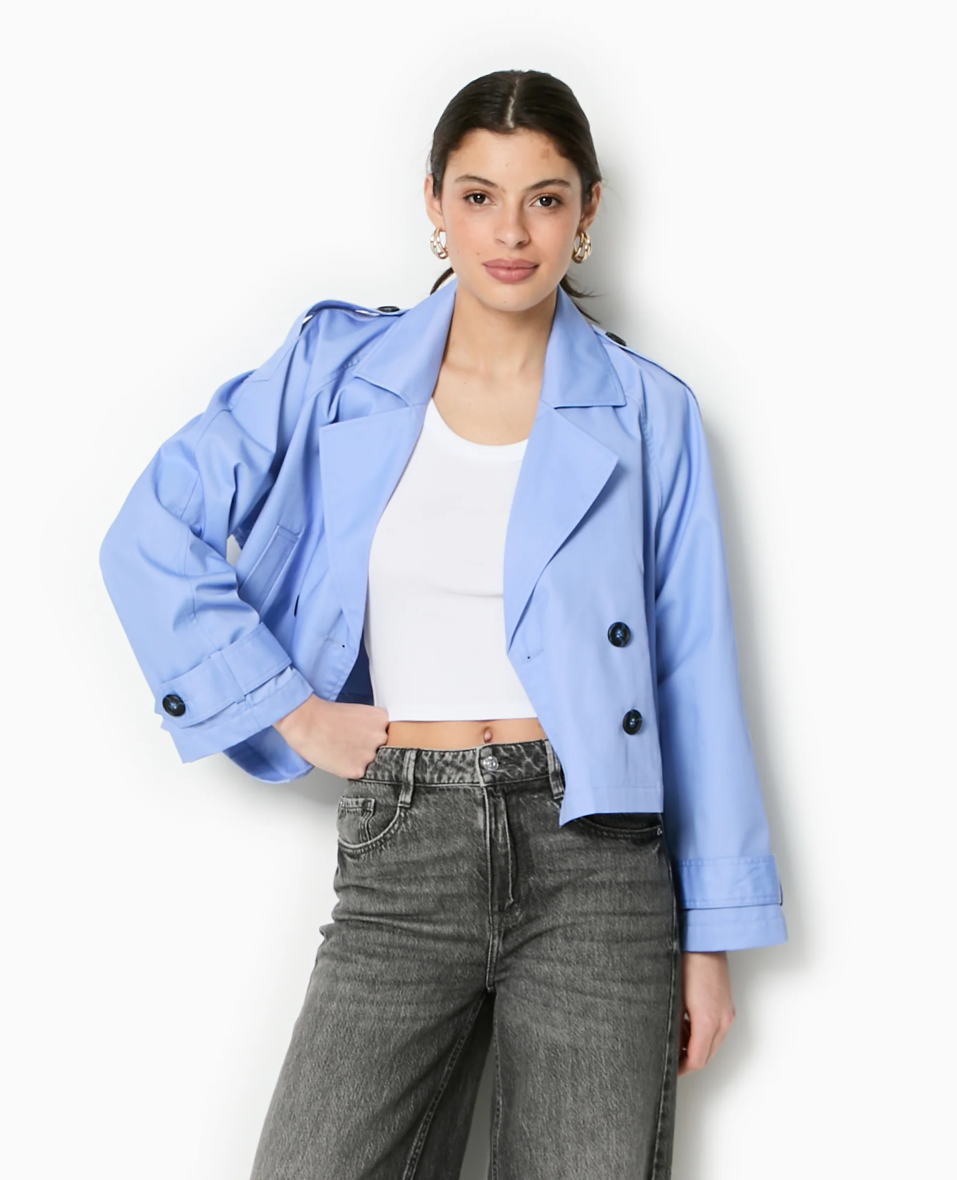 Trench court en toile - Image 7