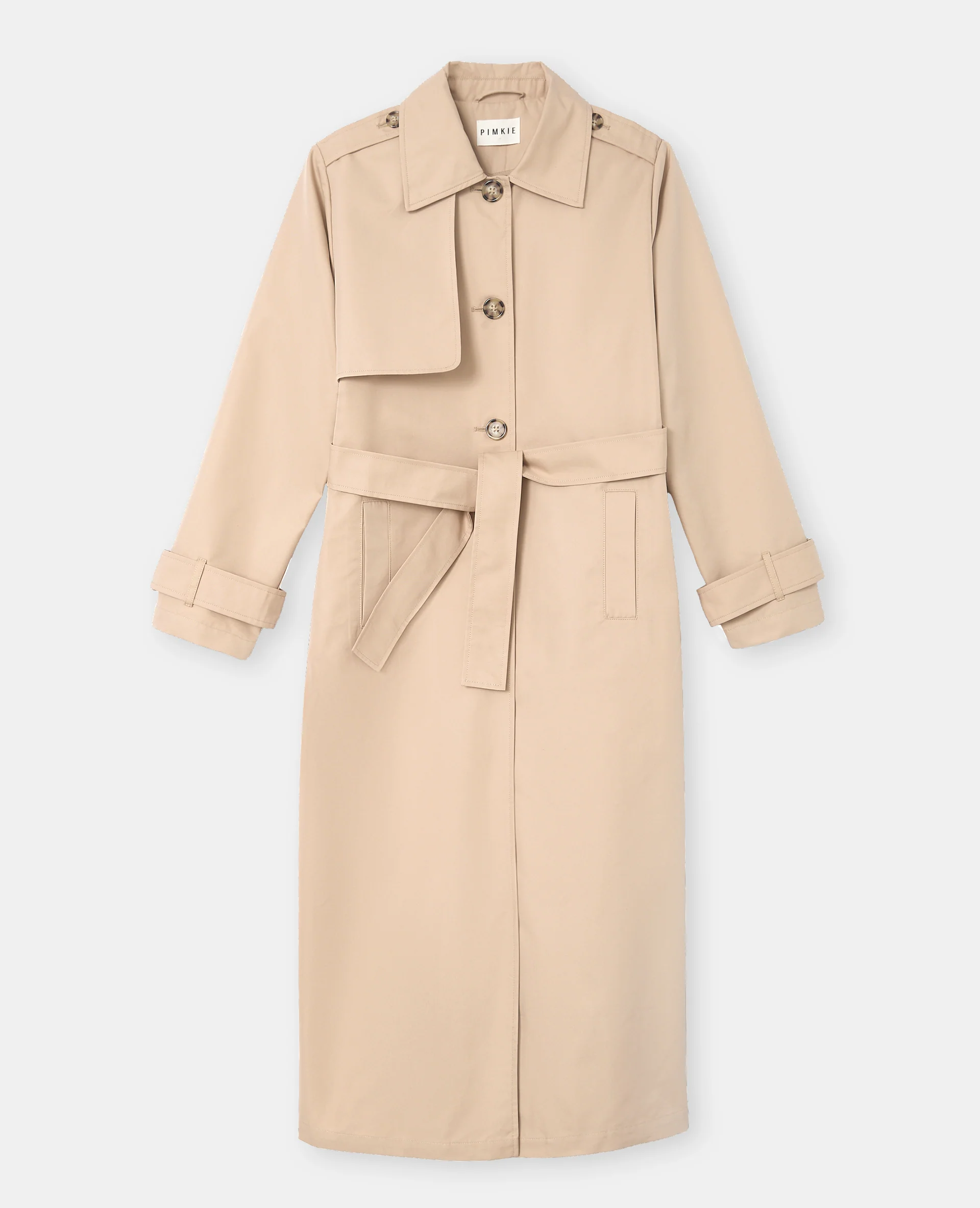 Trench long avec ceinture Ă nouer - Image 4