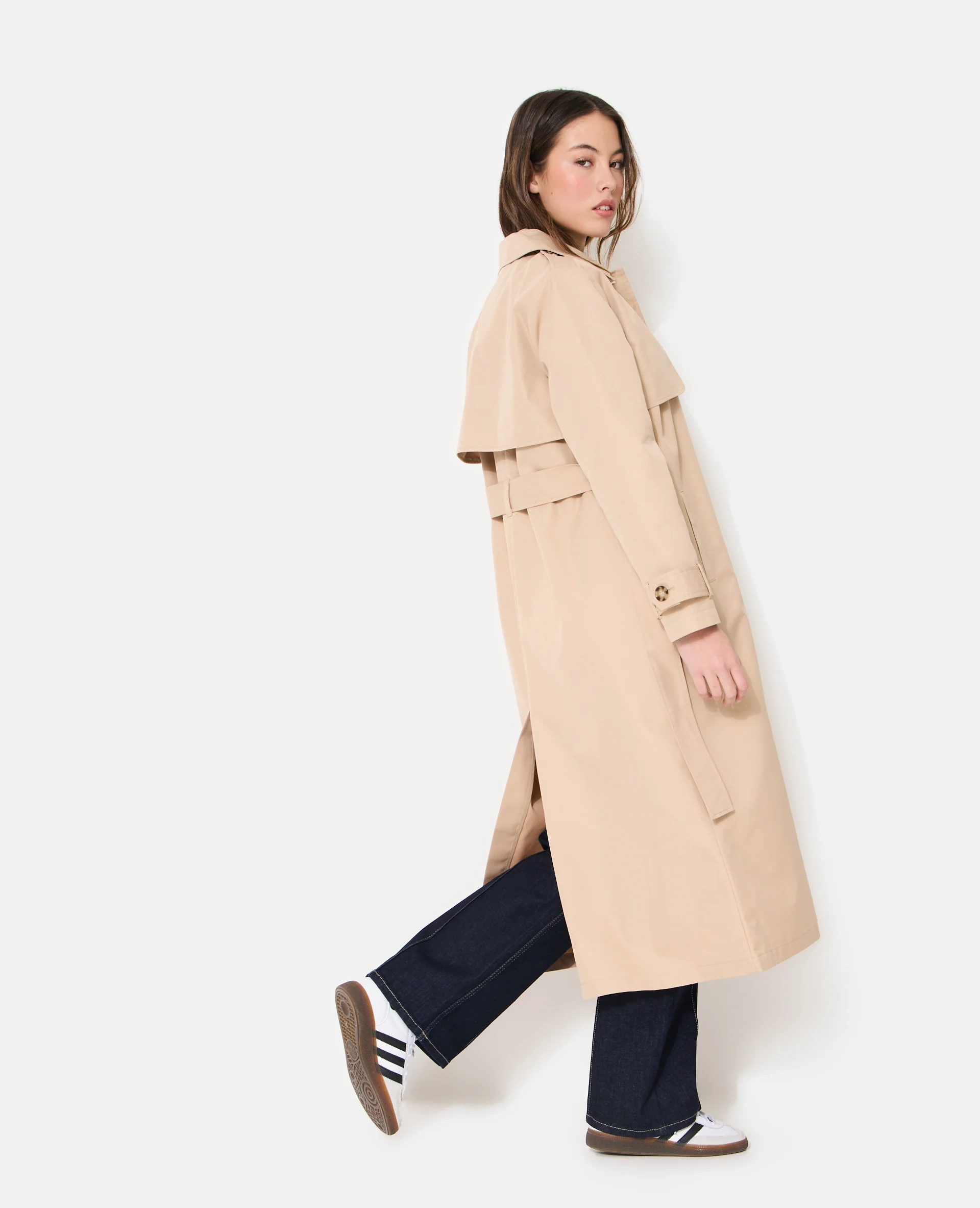 Trench long avec ceinture Ă nouer - Image 7