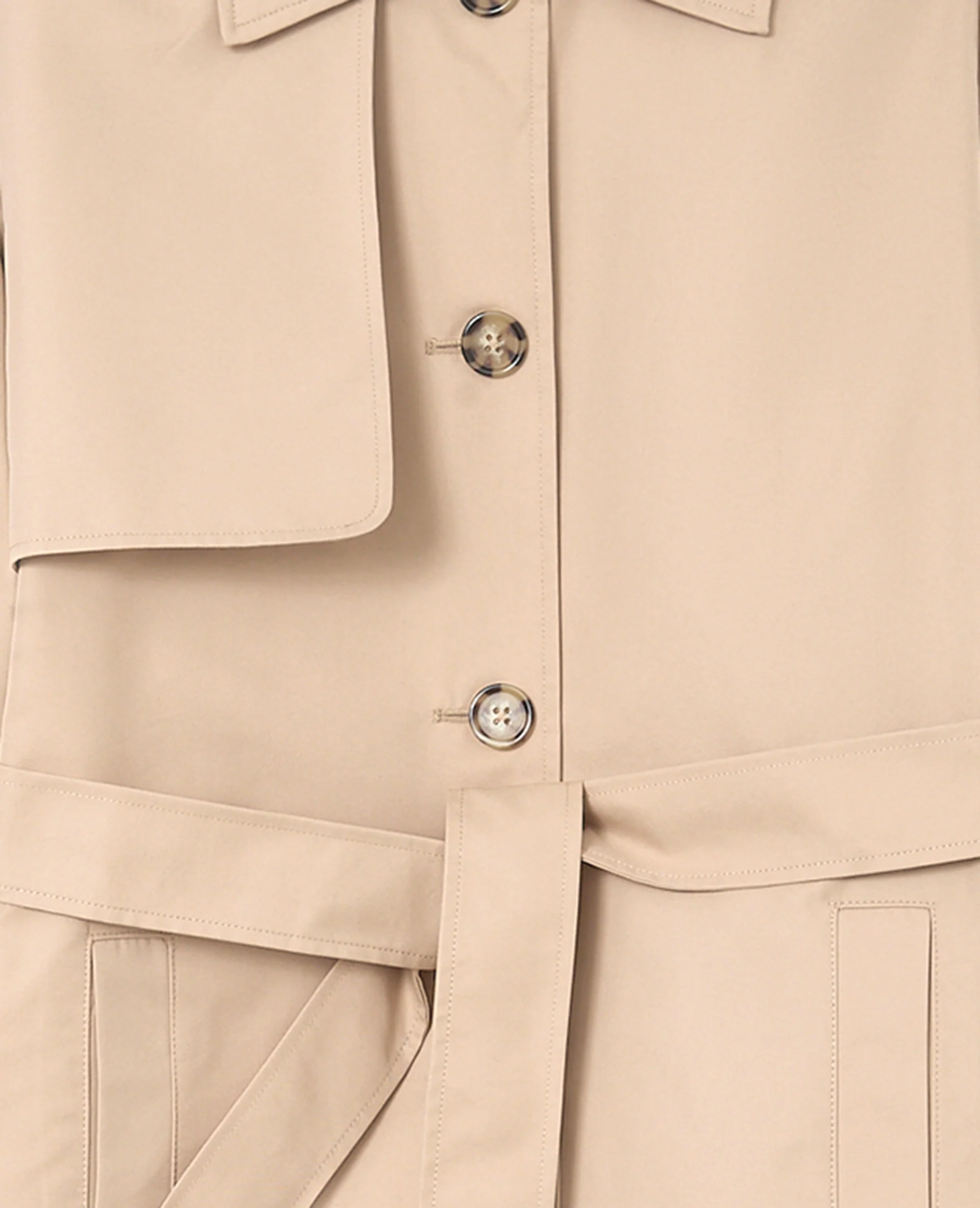 Trench long avec ceinture Ă nouer - Image 9