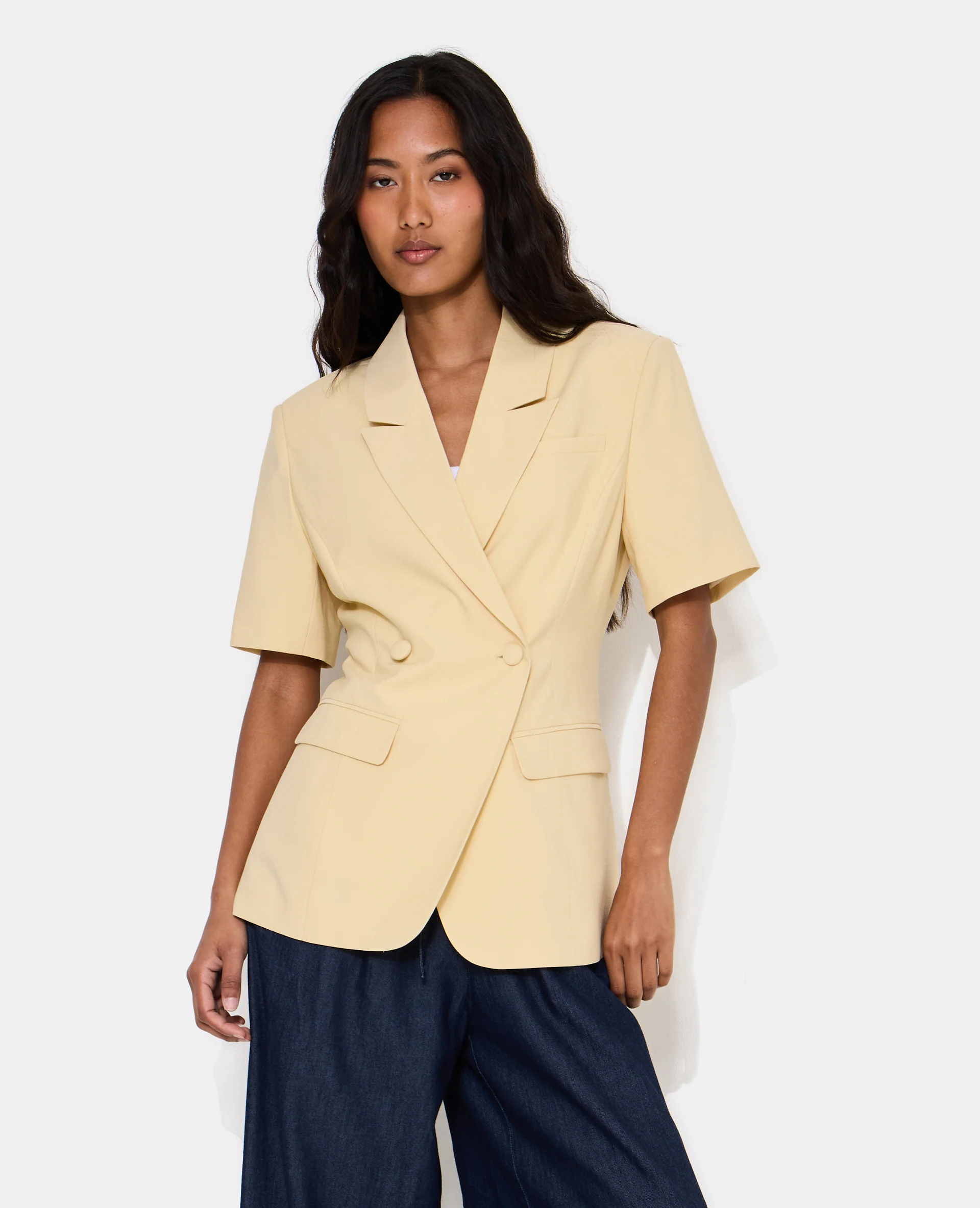 Veste blazer cintrée manches courtes - Image 5