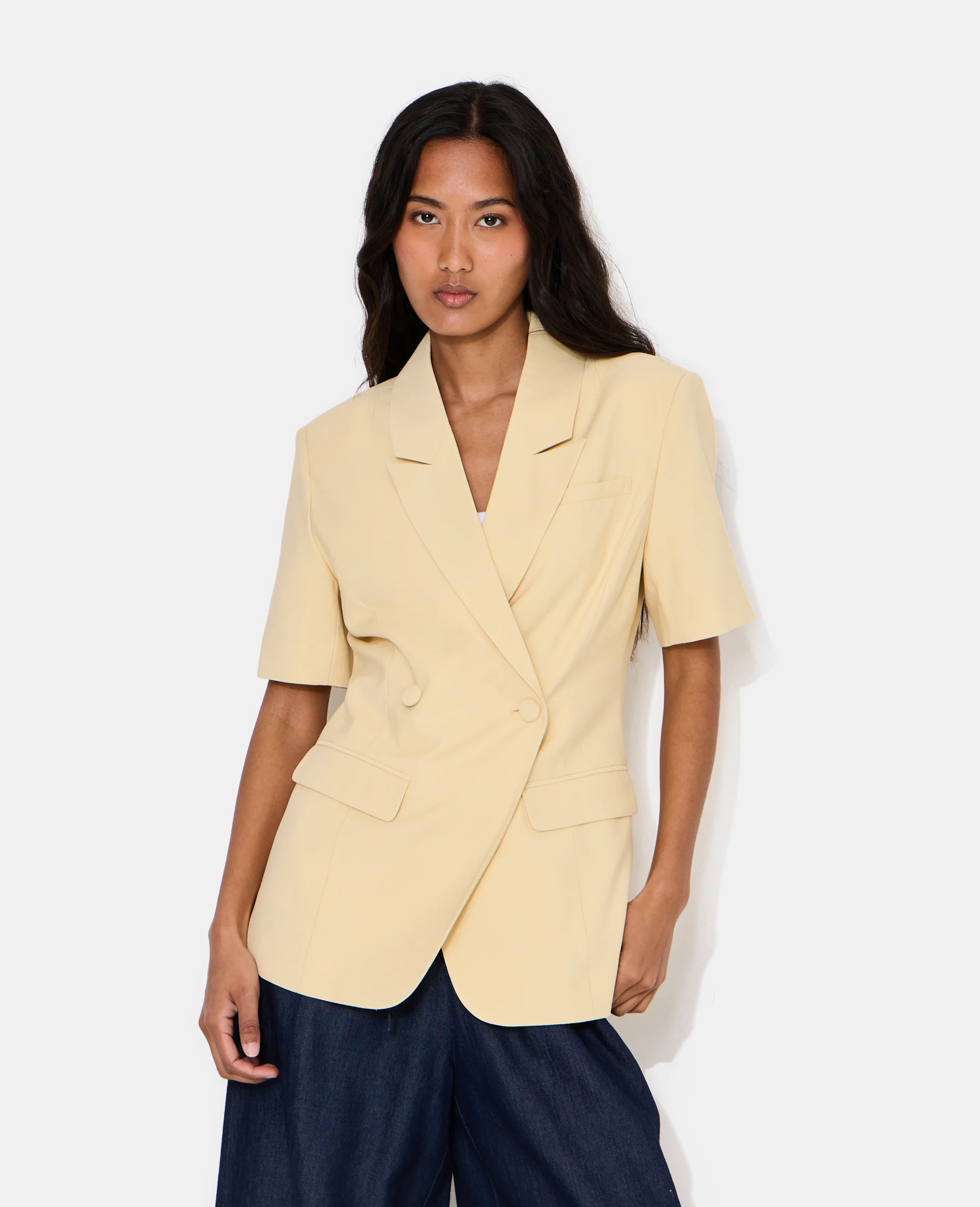 Veste blazer cintrée manches courtes - Image 7