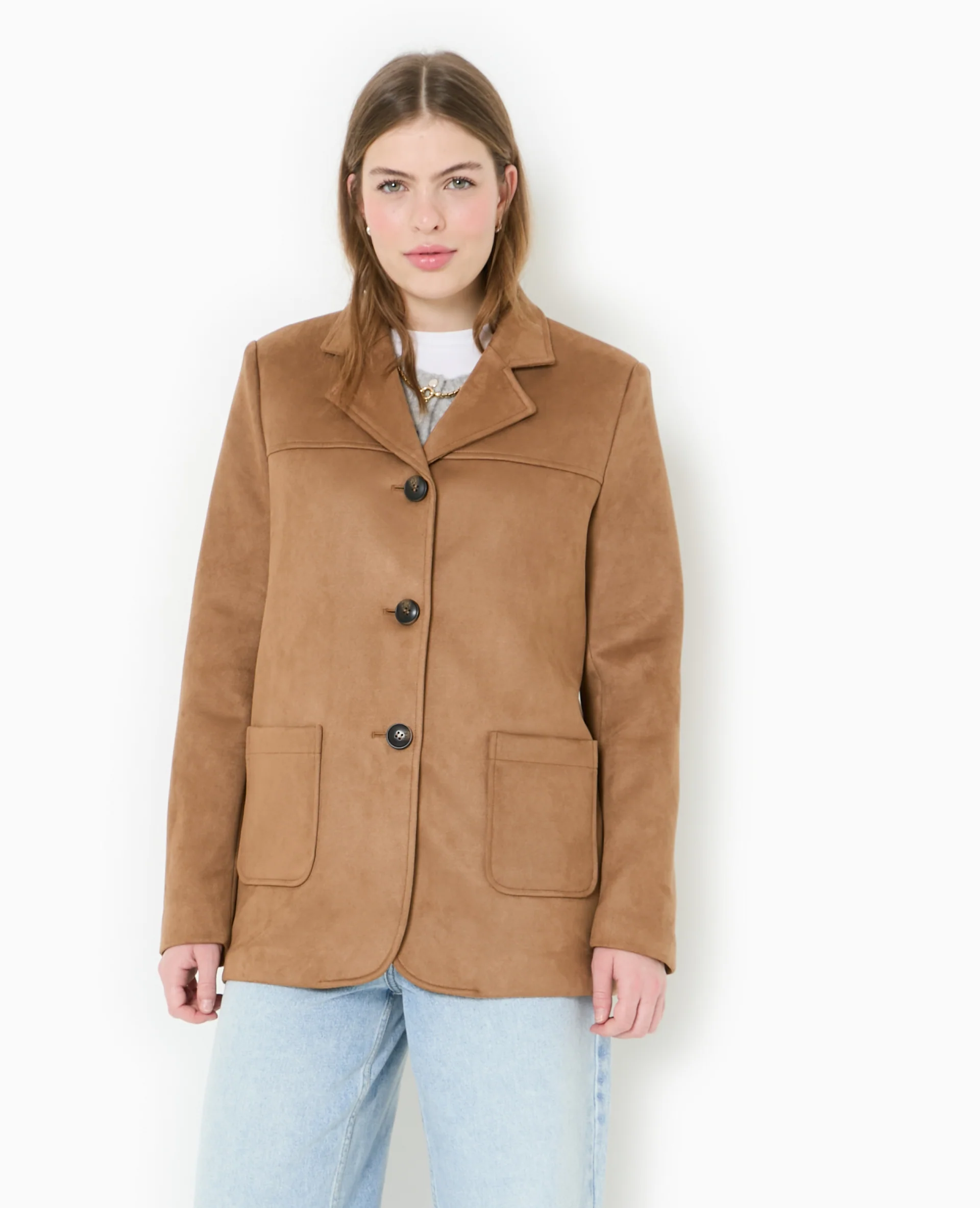 Veste blazer en suédine - Image 4