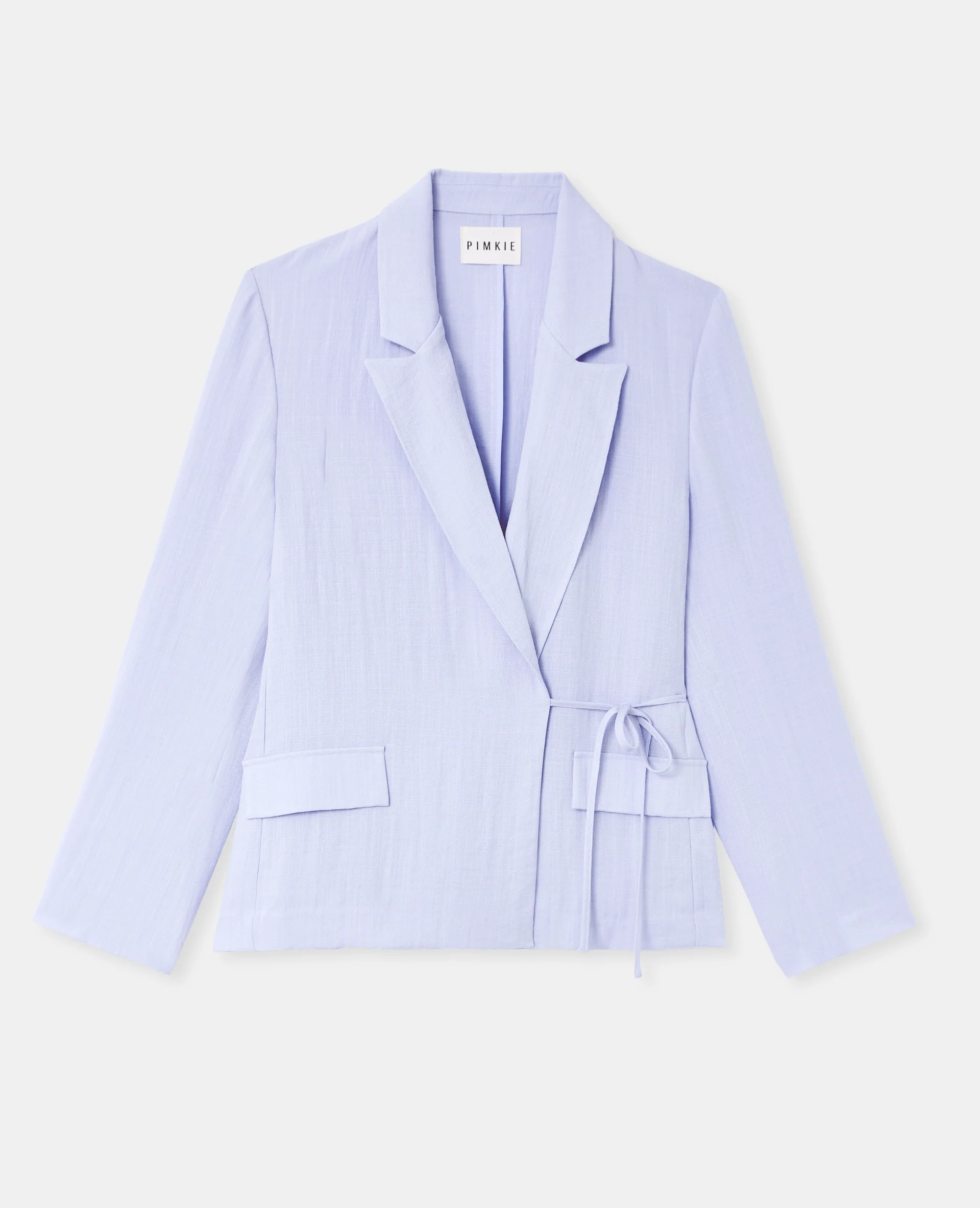 Veste blazer fluide portefeuille avec nouette - Image 4