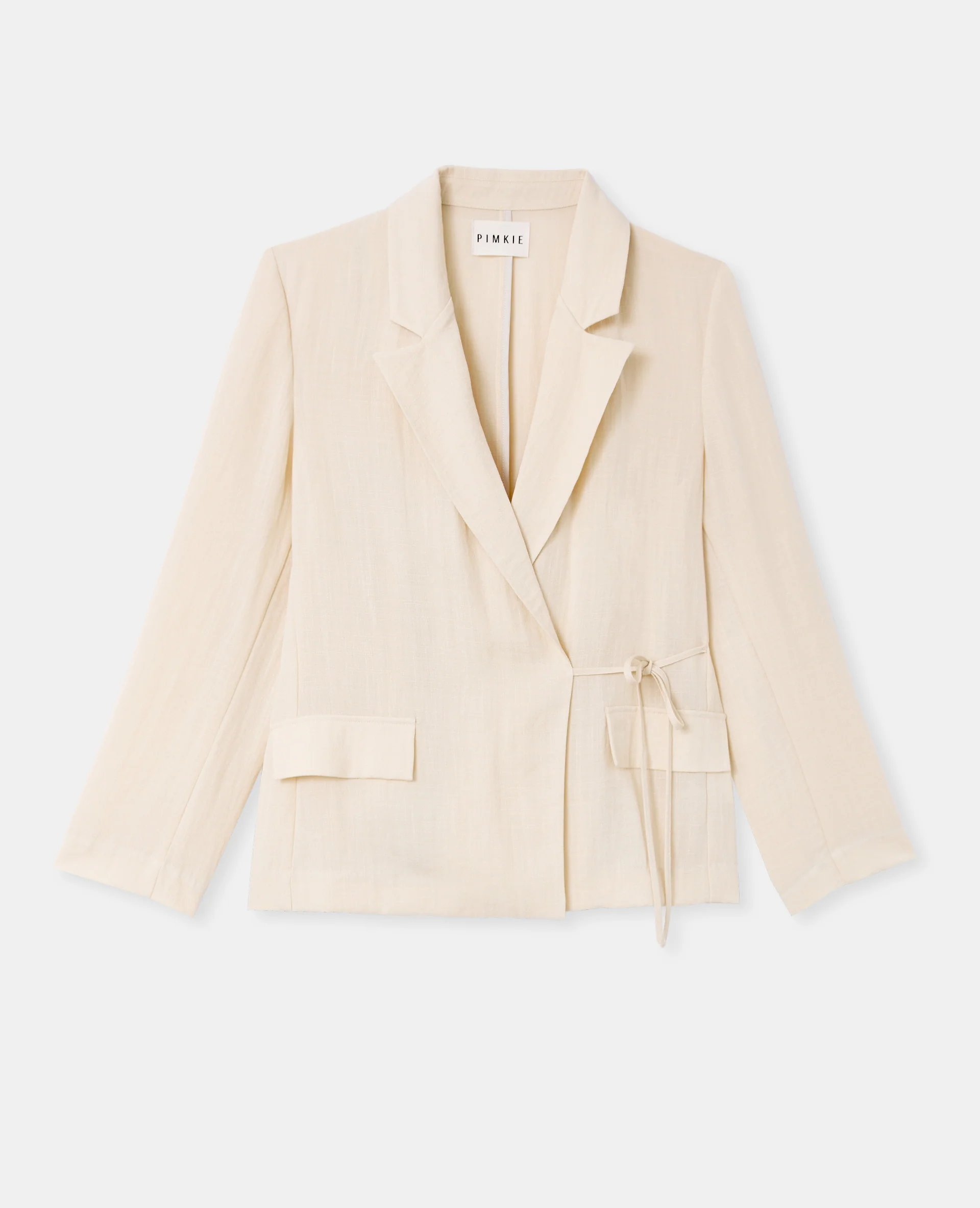 Veste blazer fluide portefeuille avec nouette - Image 4