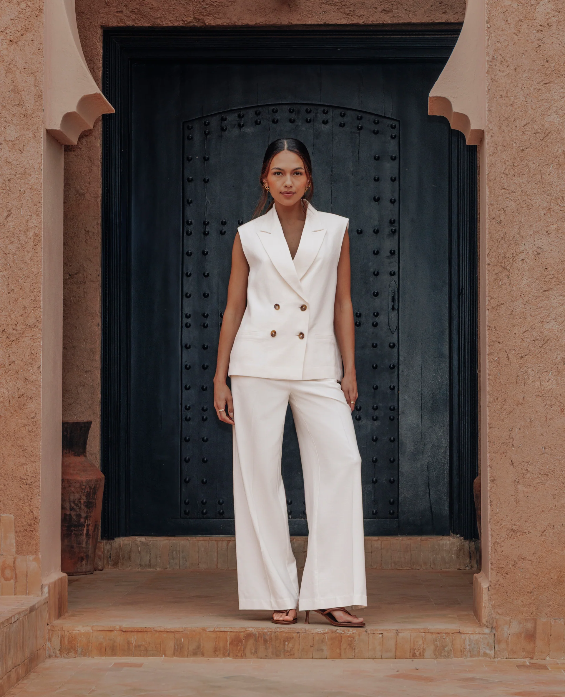 Veste blazer sans manches - Image 2