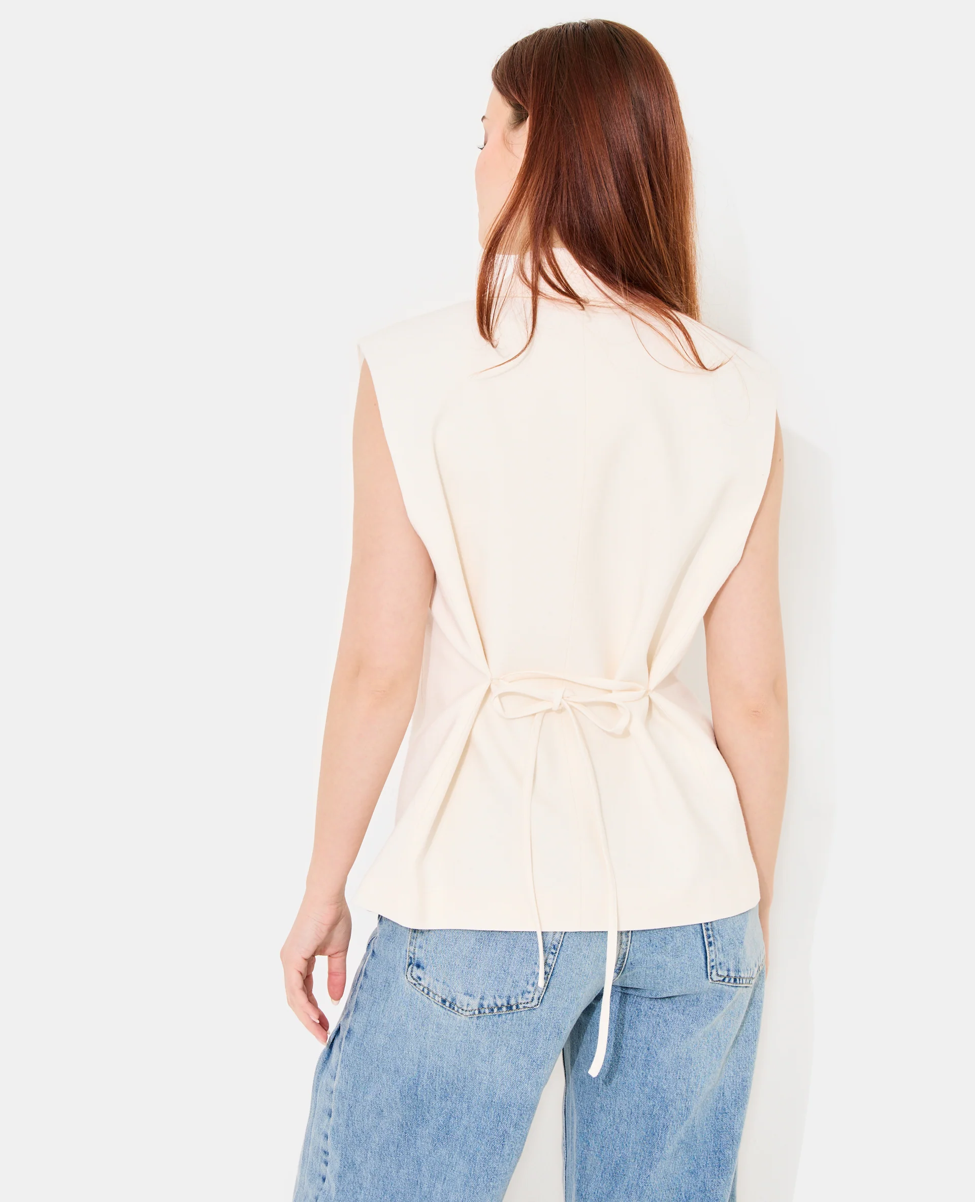 Veste blazer sans manches - Image 6