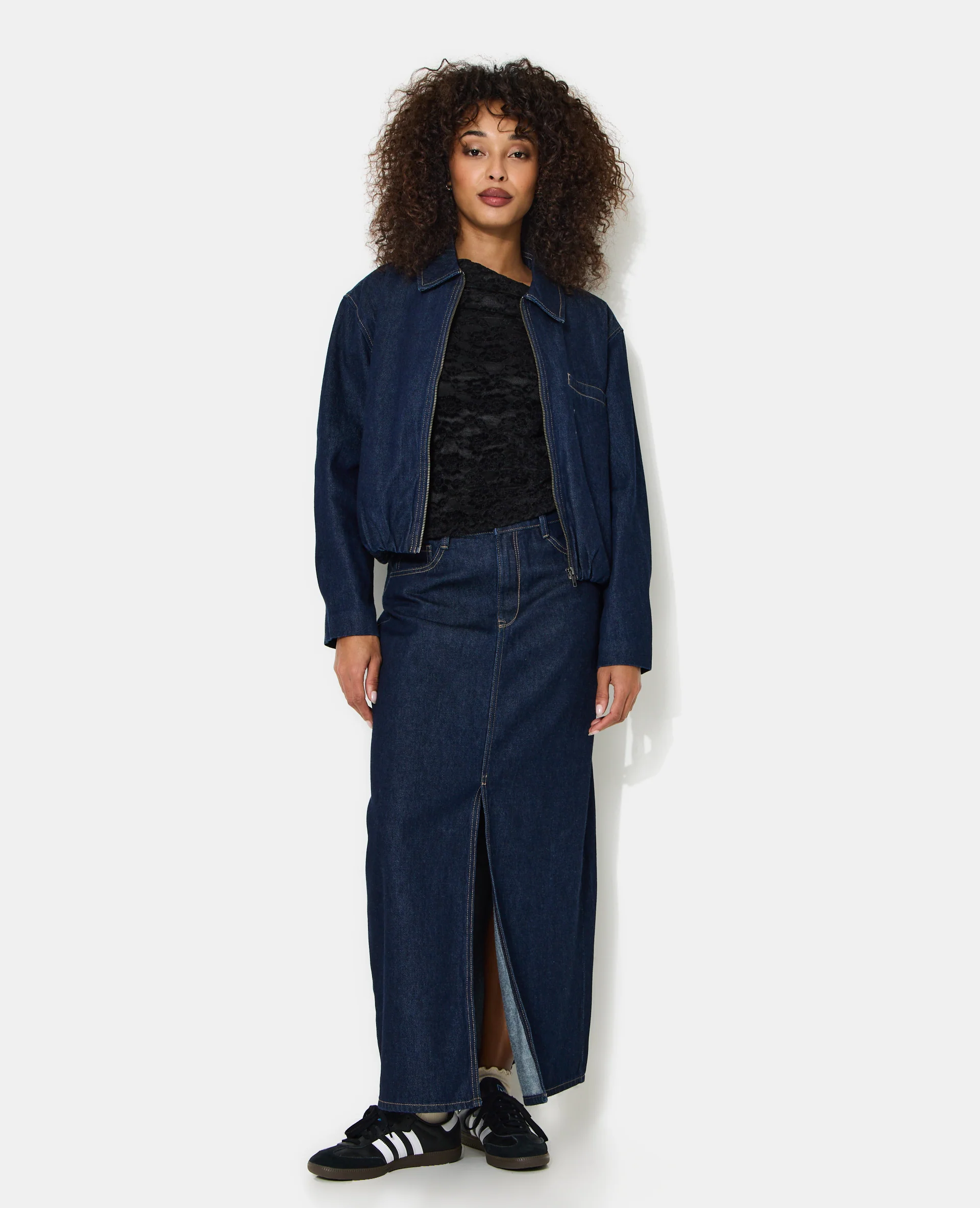 Veste boule en jean - Image 3