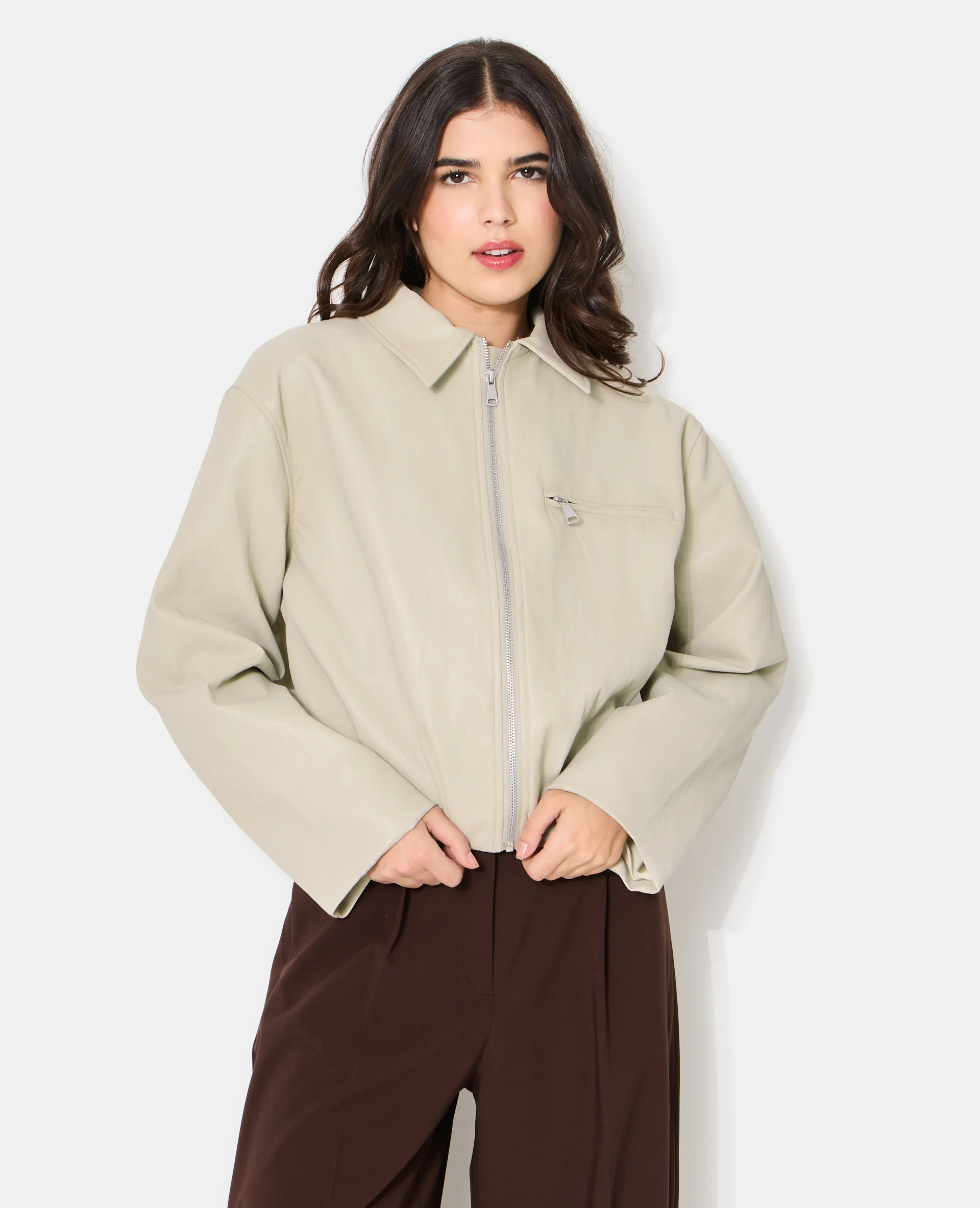 Veste boule en simili - Image 5