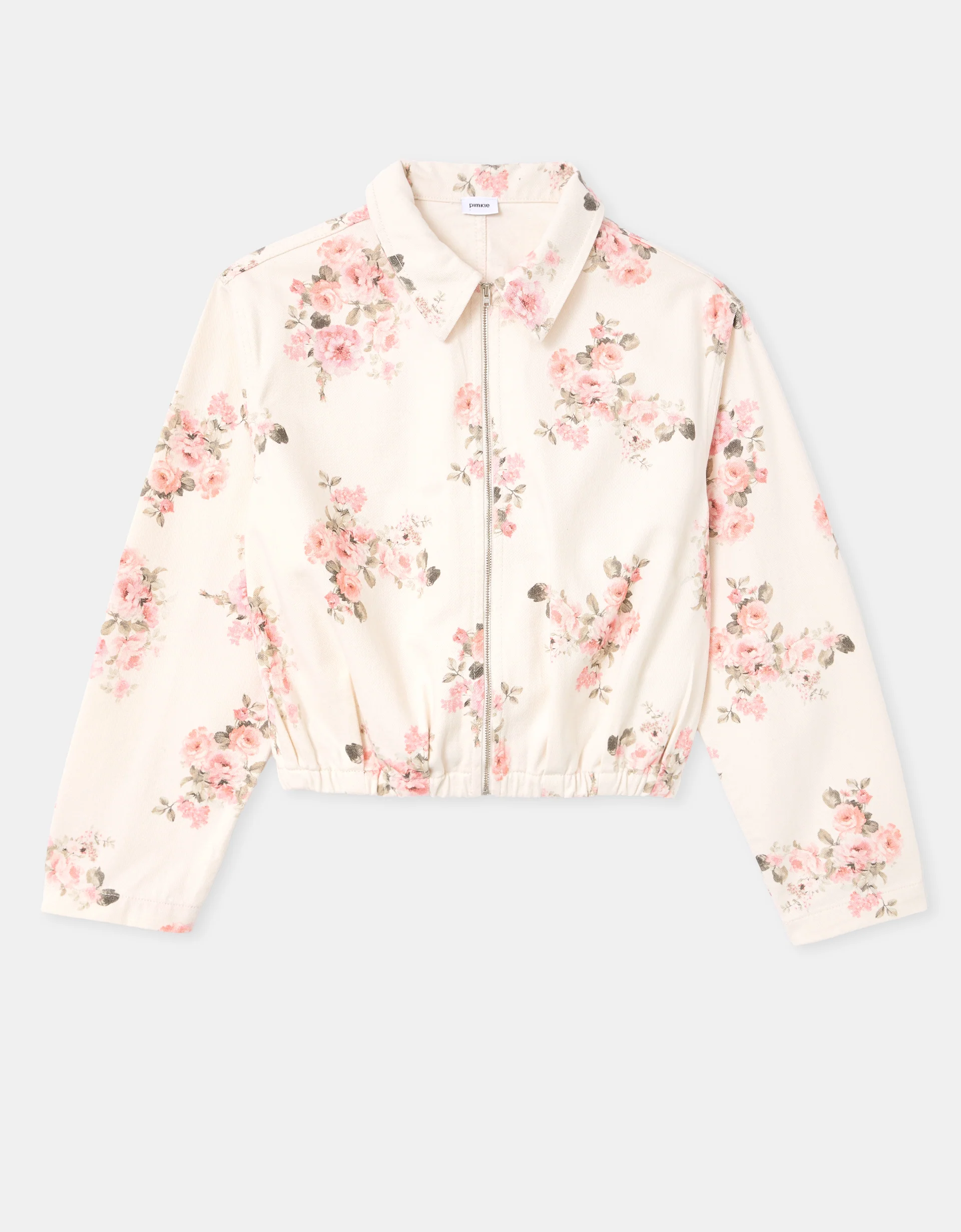 Veste boule en toile motif fleurs - Image 4