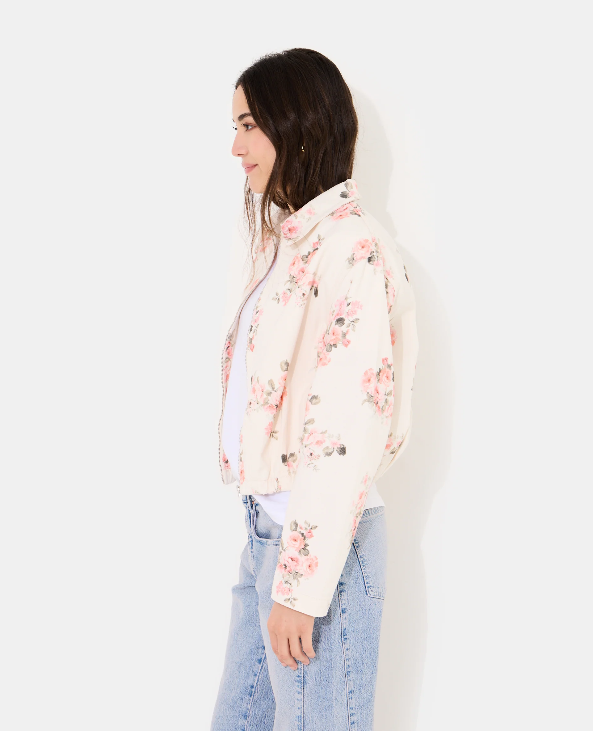 Veste boule en toile motif fleurs - Image 7