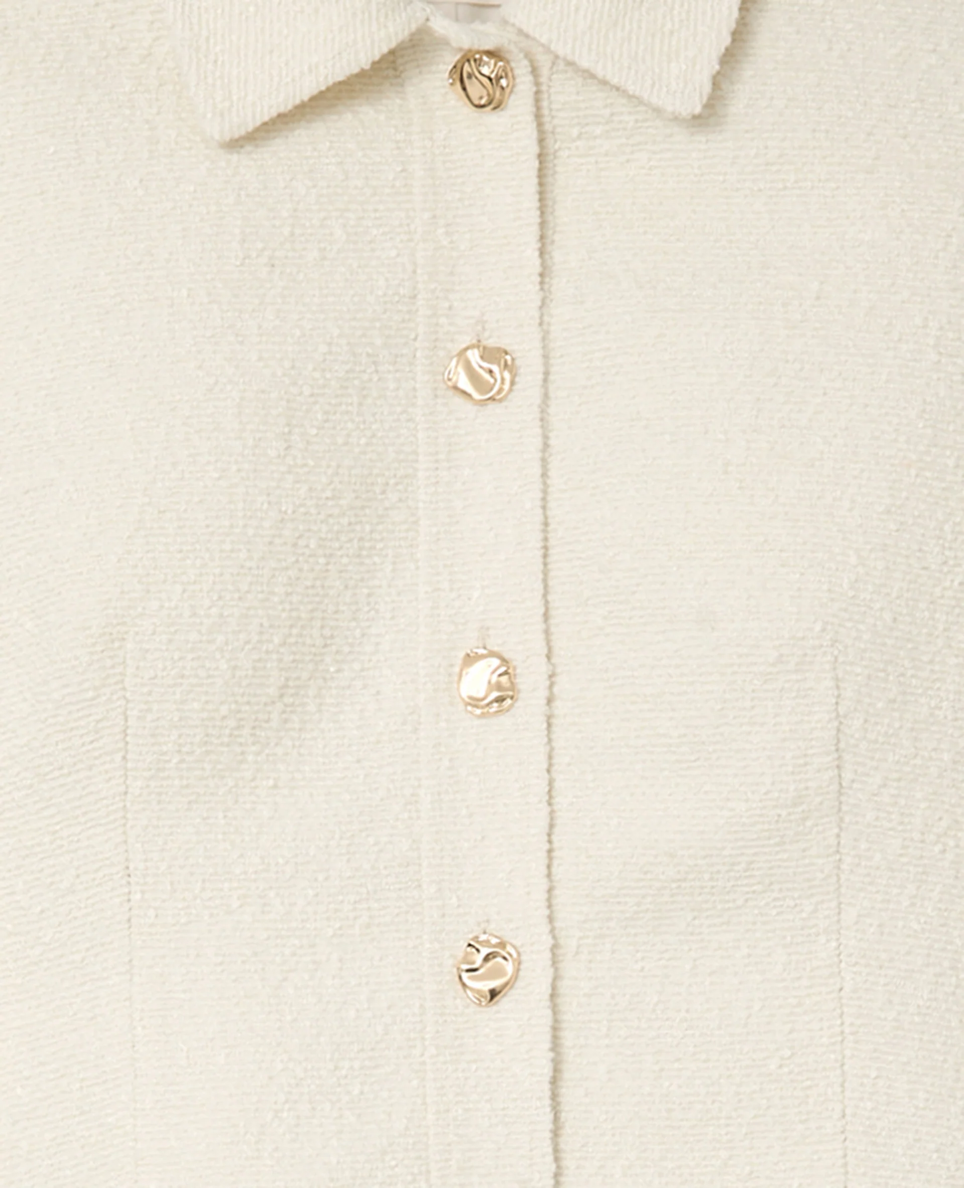 Veste cintrée en tweed avec boutons bijoux - Image 8