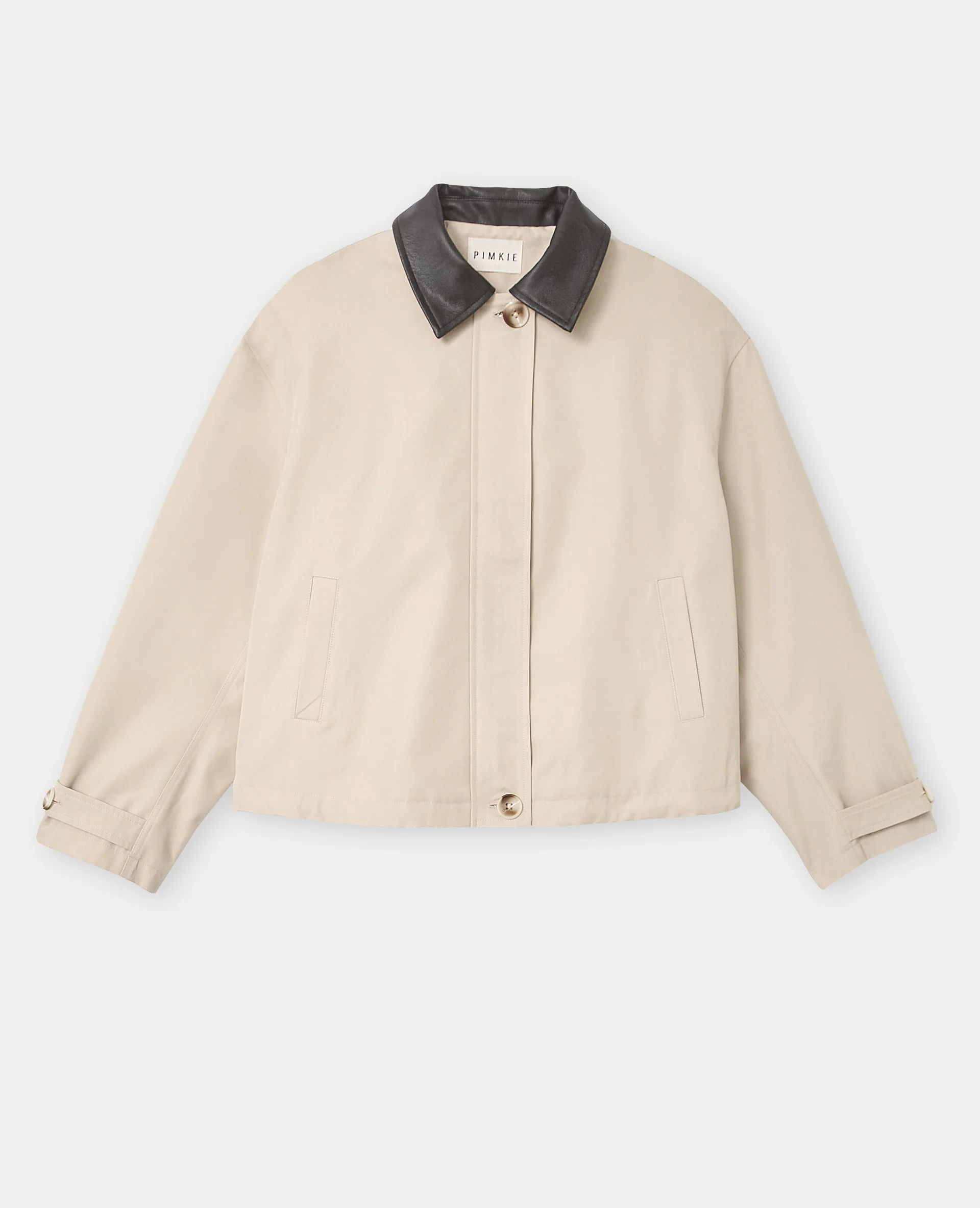 Veste col simili avec base resserrable - Image 4