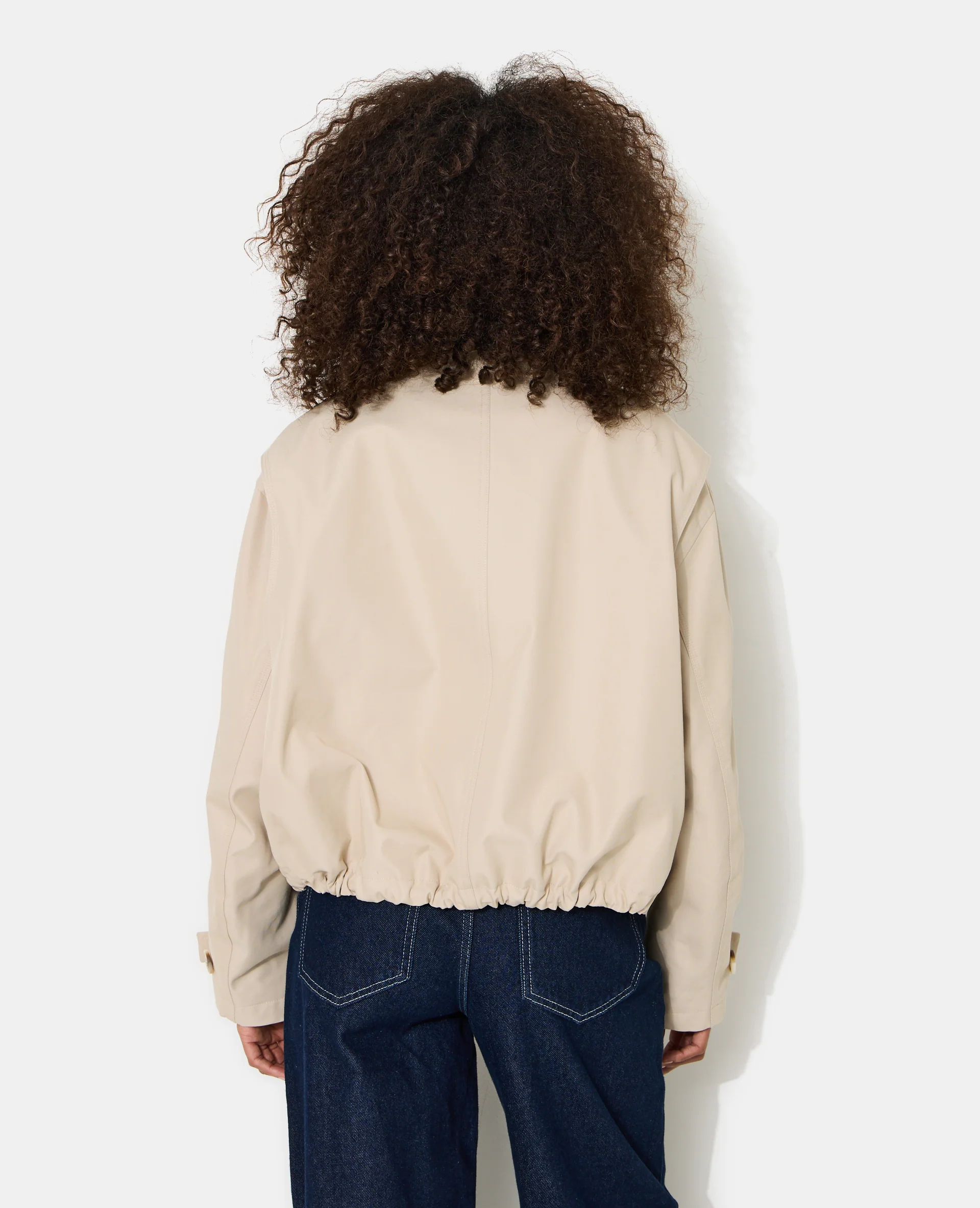 Veste col simili avec base resserrable - Image 6