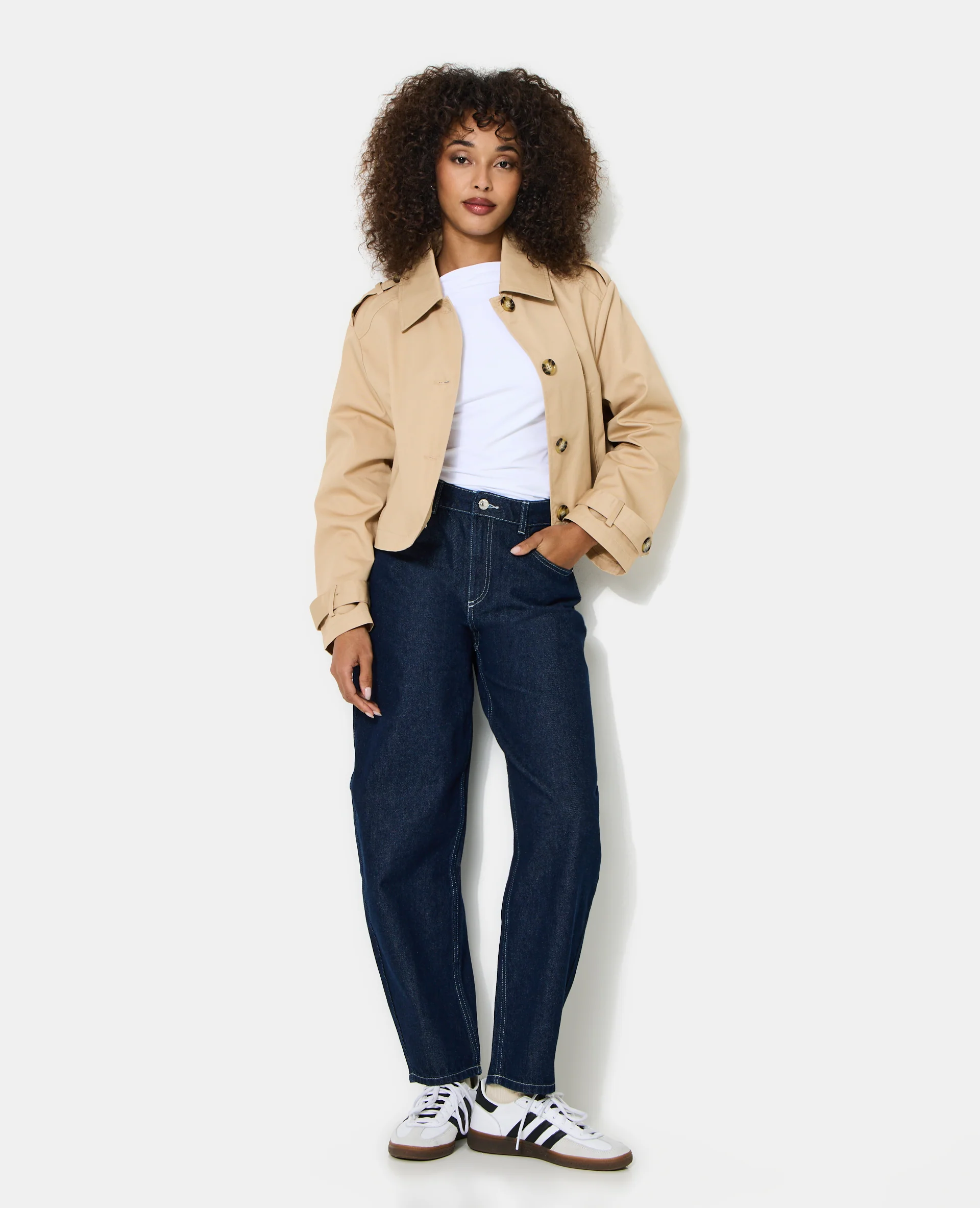 Veste courte façon trench - Image 3