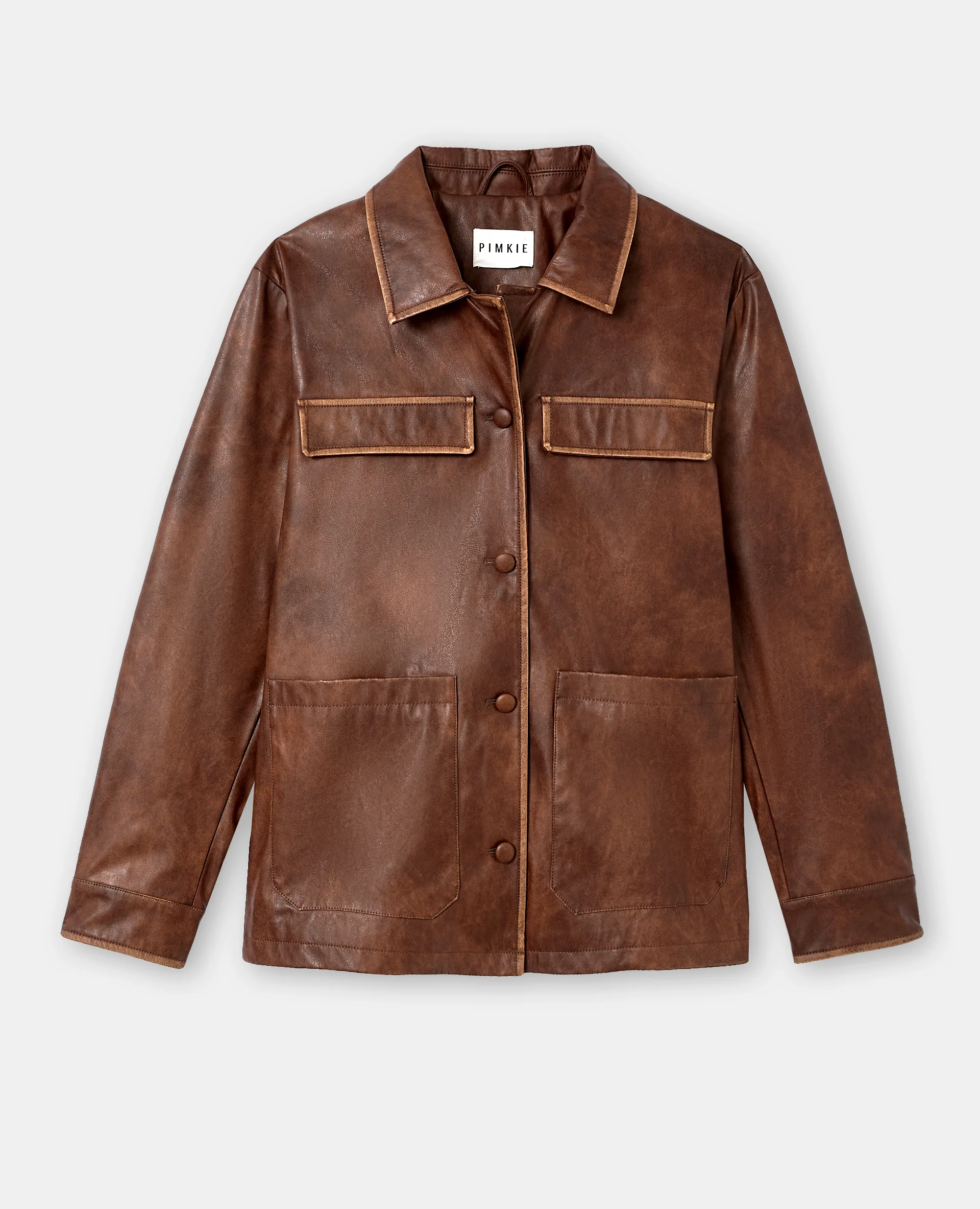 Veste droite en simili - Image 4