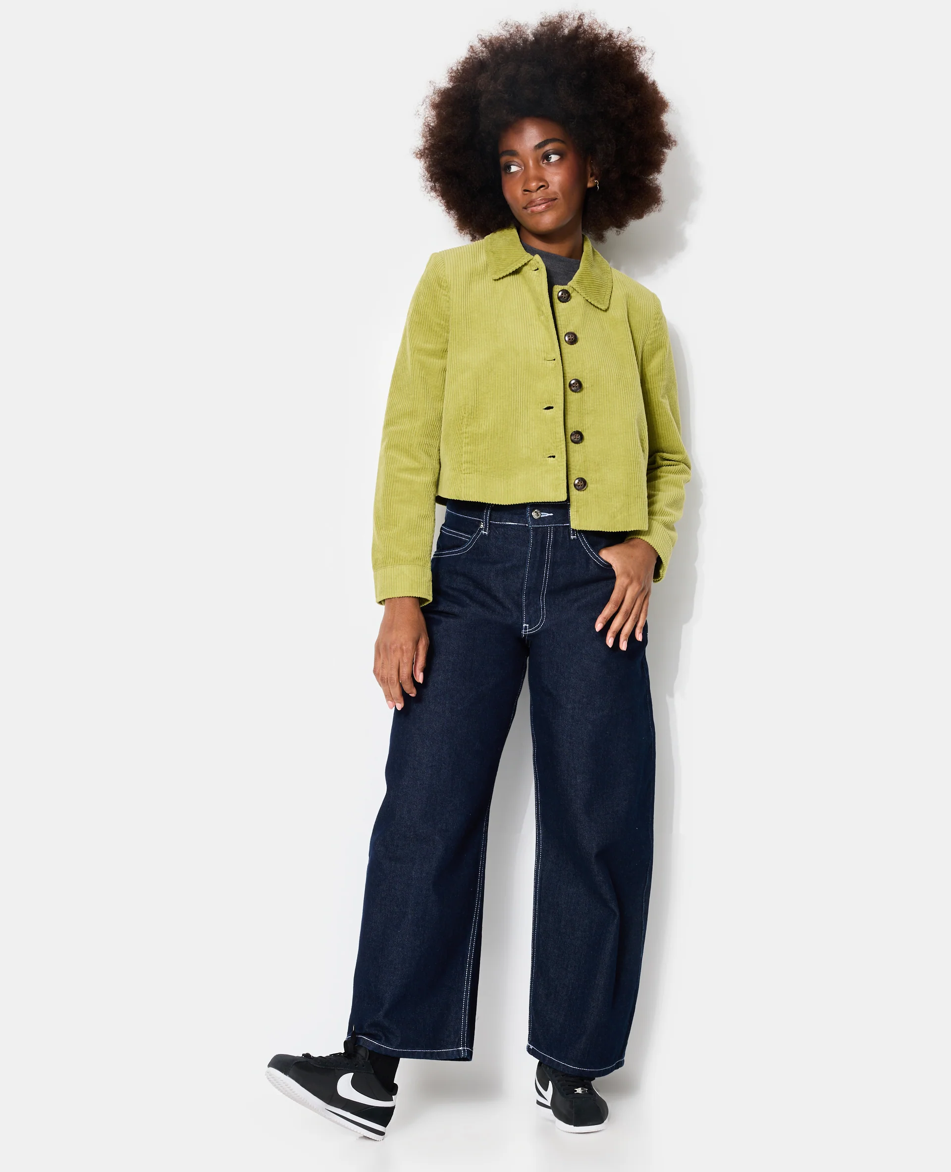 Veste droite et courte en velours - Image 7