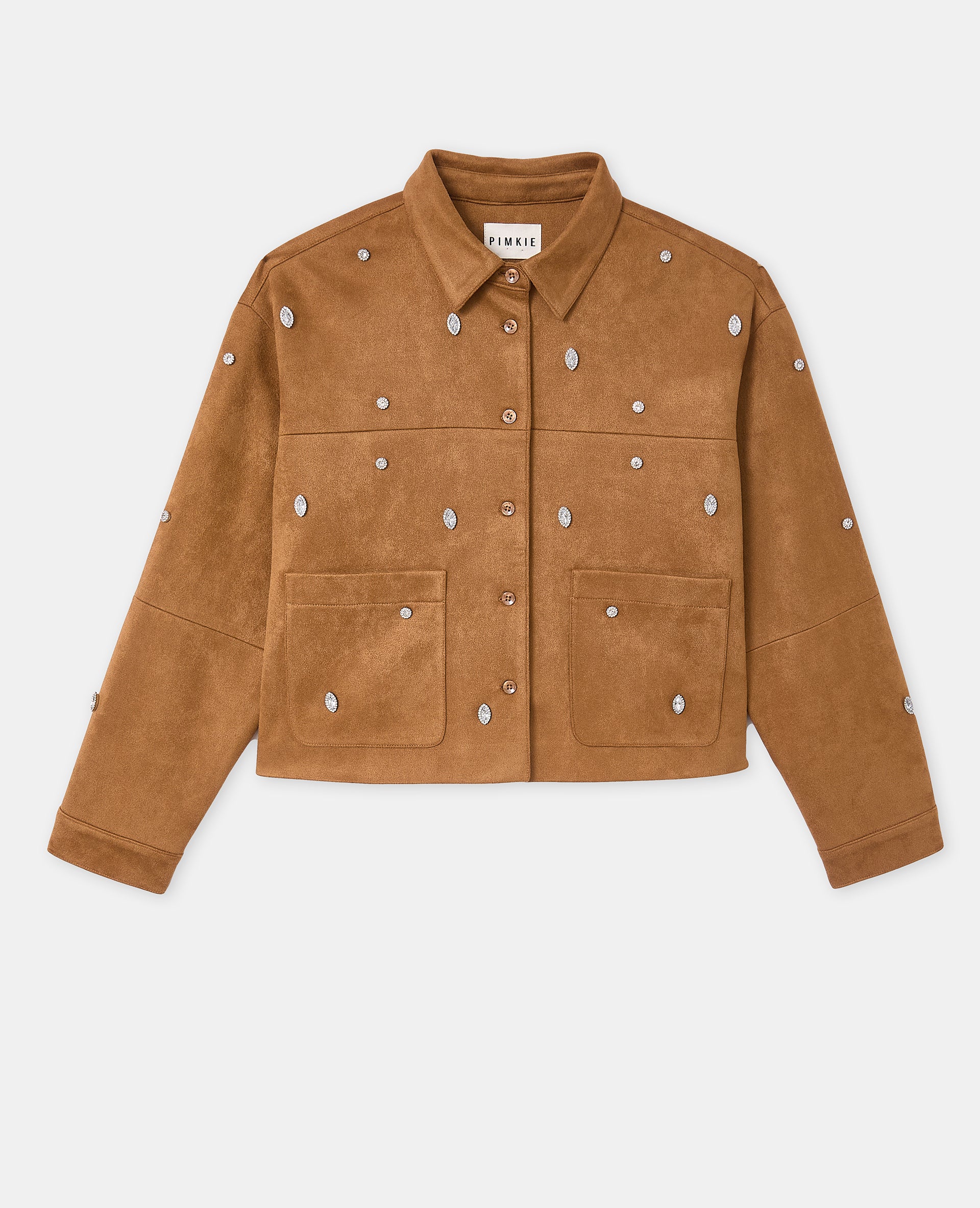Veste en suédine avec strass - Image 4