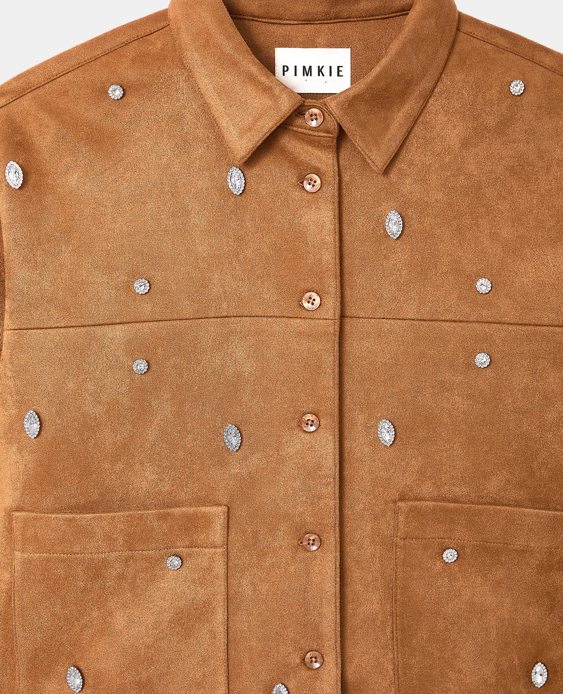 Veste en suédine avec strass - Image 9
