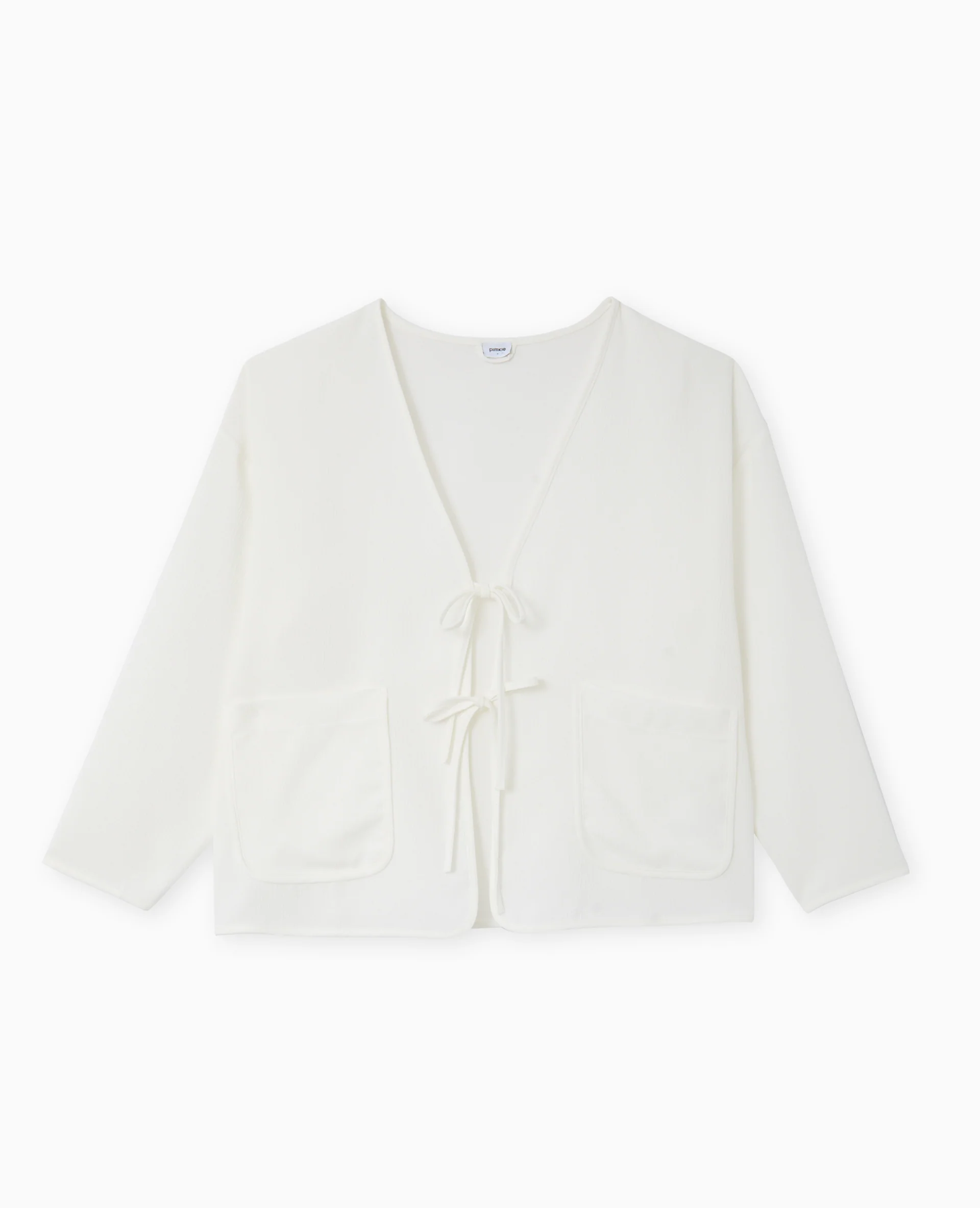 Veste légère et droite avec nouettes - Image 4