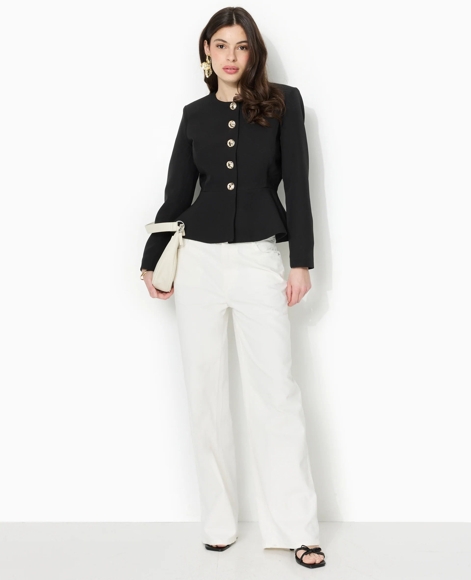 Veste peplum avec boutons fantaisie - Image 2