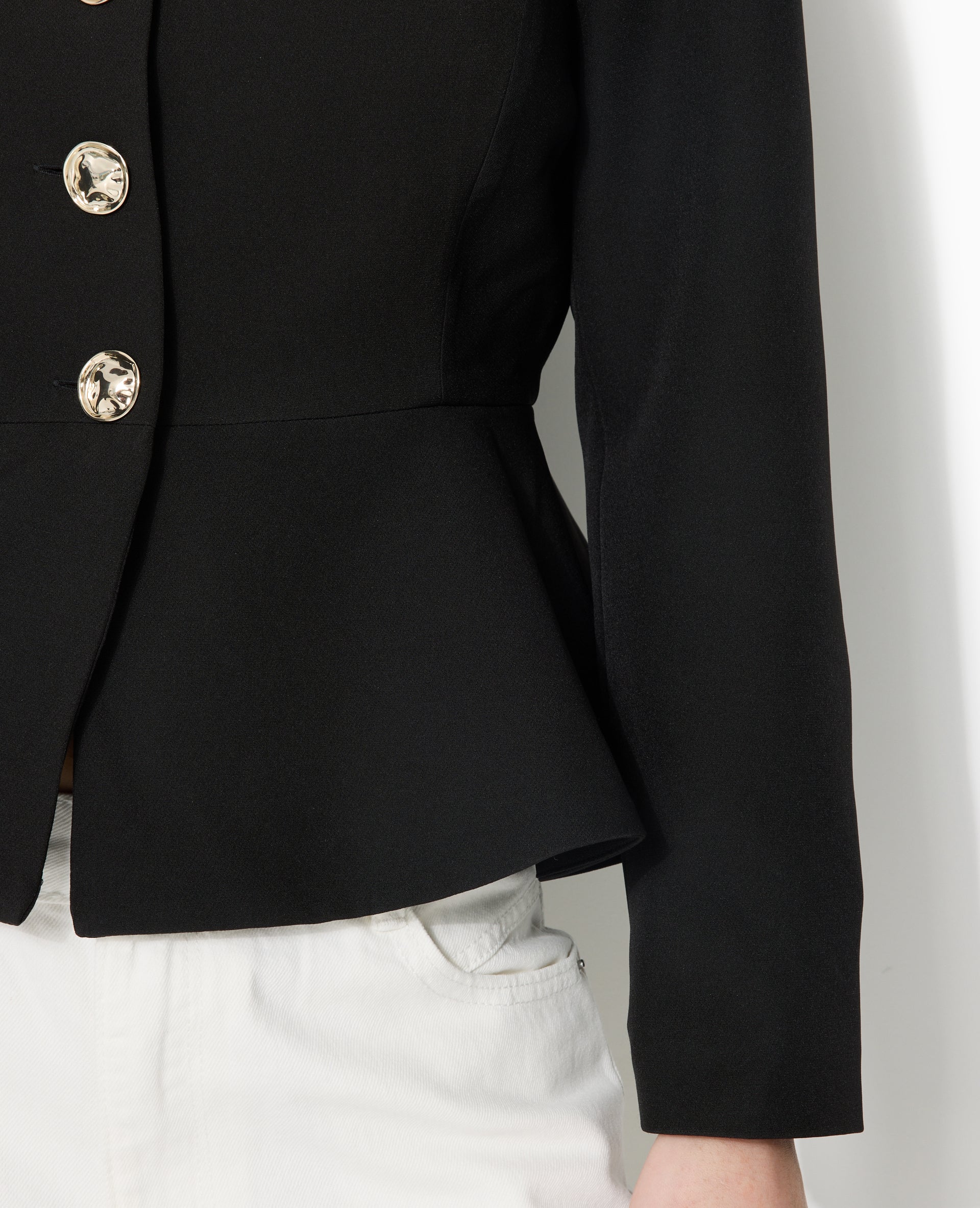 Veste peplum avec boutons fantaisie - Image 6