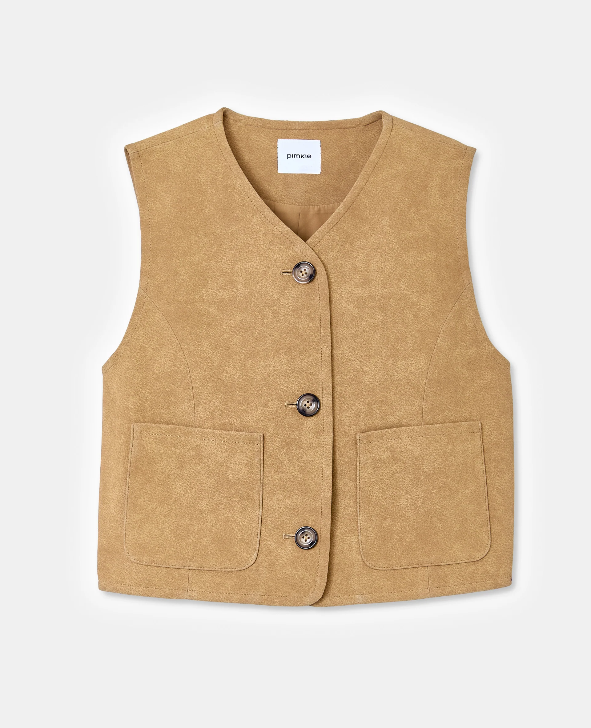Veste sans manches en suédine - Image 4