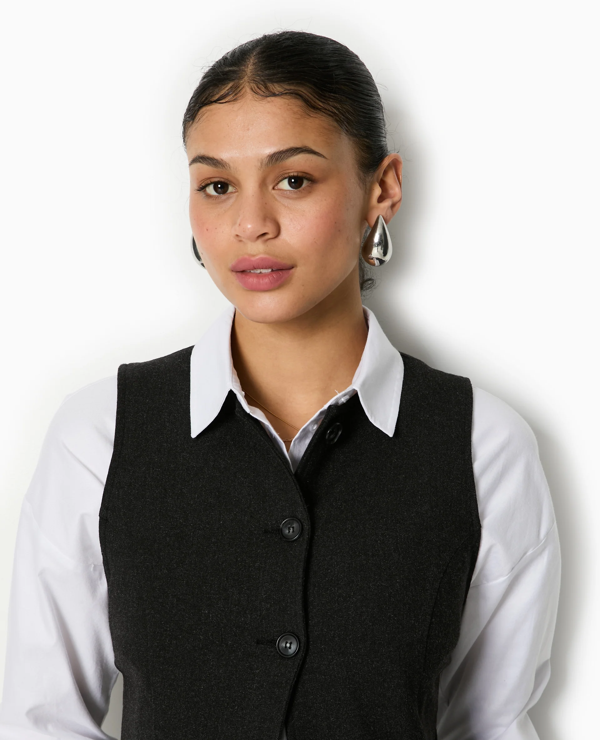 Veste sans manches façon gilet de barman - Image 3