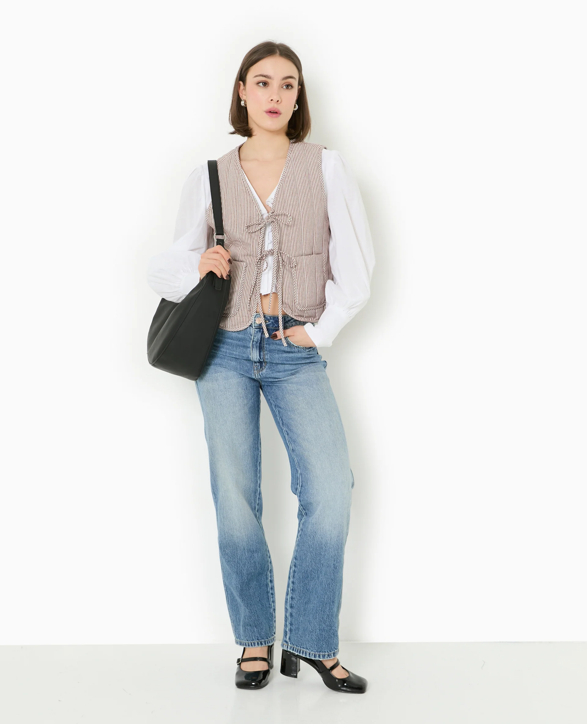 Veste sans manches matelassée avec rayures - Image 2