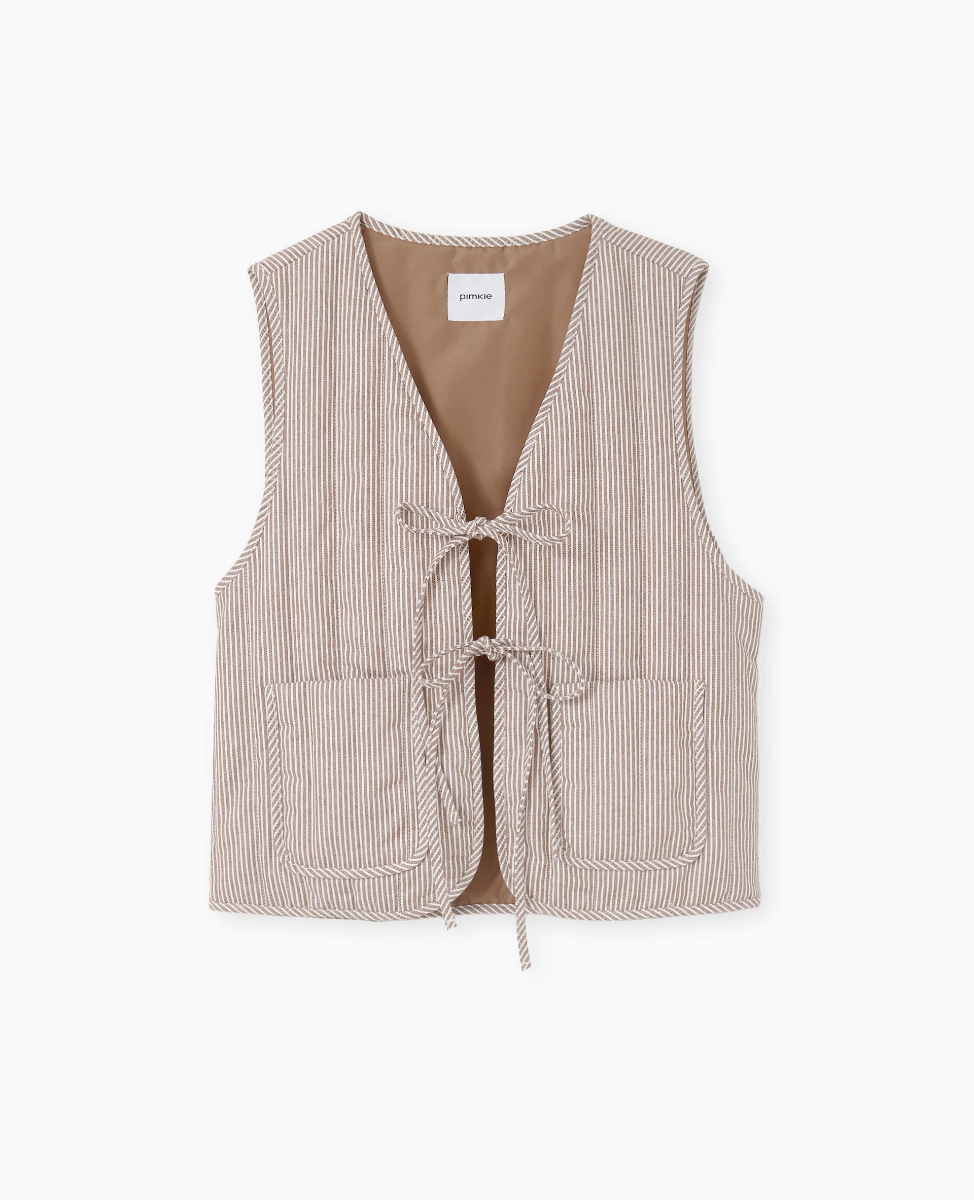 Veste sans manches matelassée avec rayures - Image 4