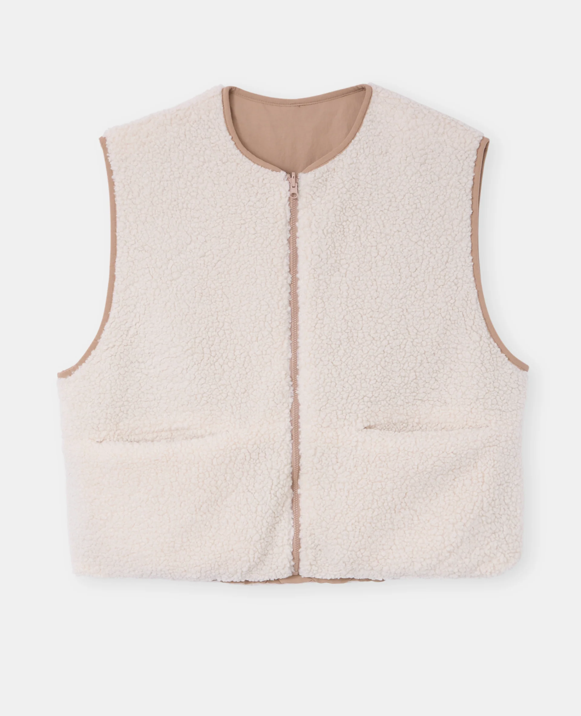 Veste sans manches réversible avec sherpa - Image 4