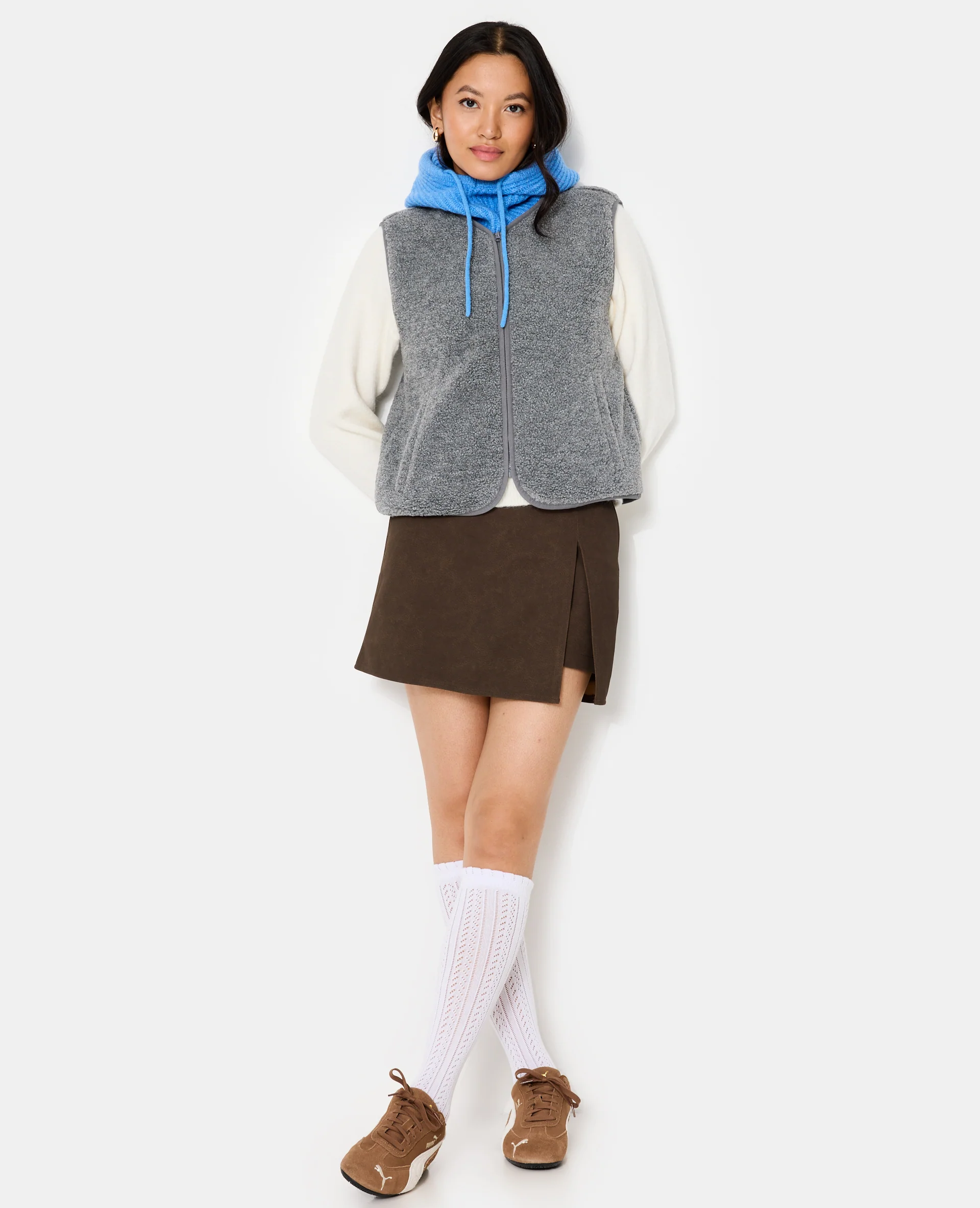 Veste sans manches zippée en sherpa - Image 3