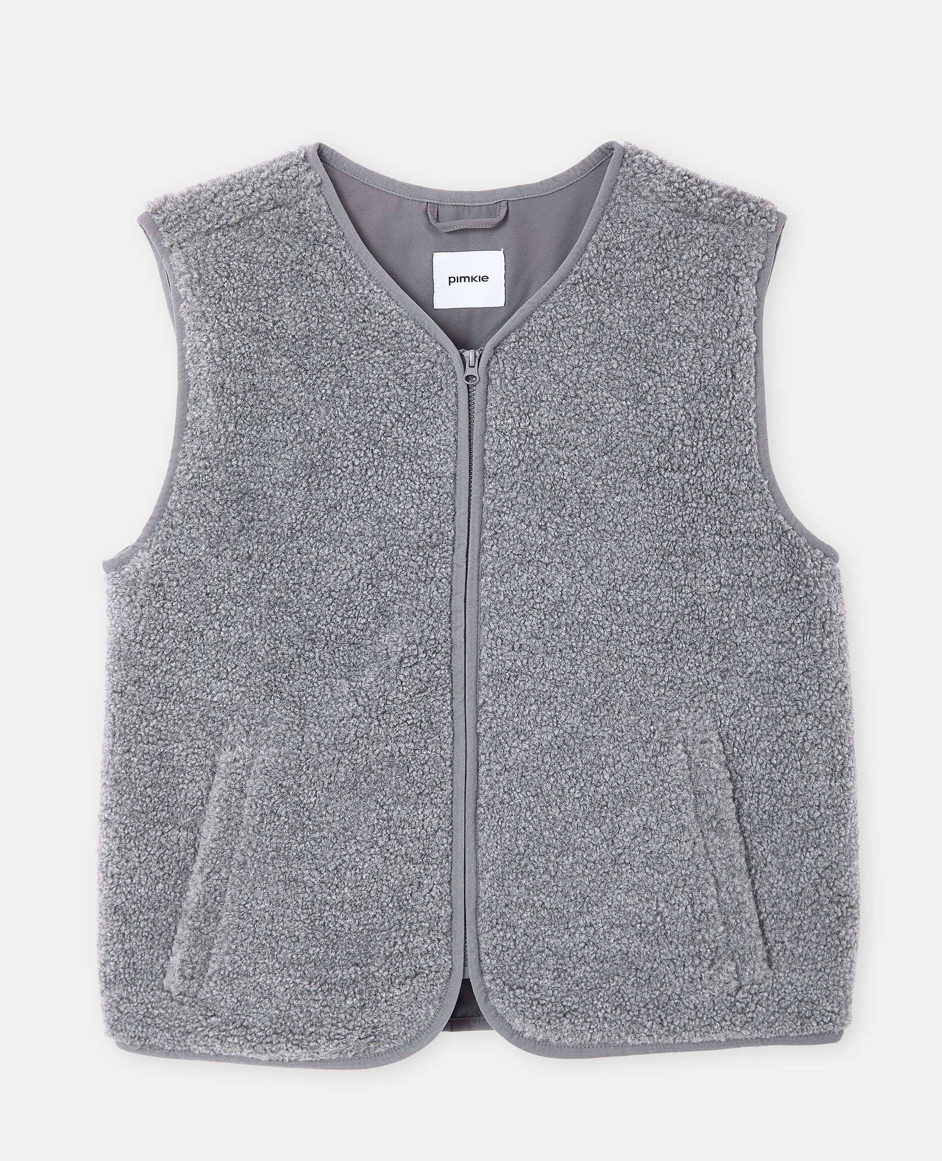 Veste sans manches zippée en sherpa - Image 4
